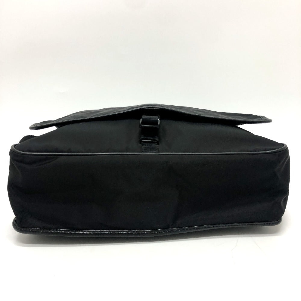 PRADA Shoulder Bag âÂÂu166 Nylon / leather black mens