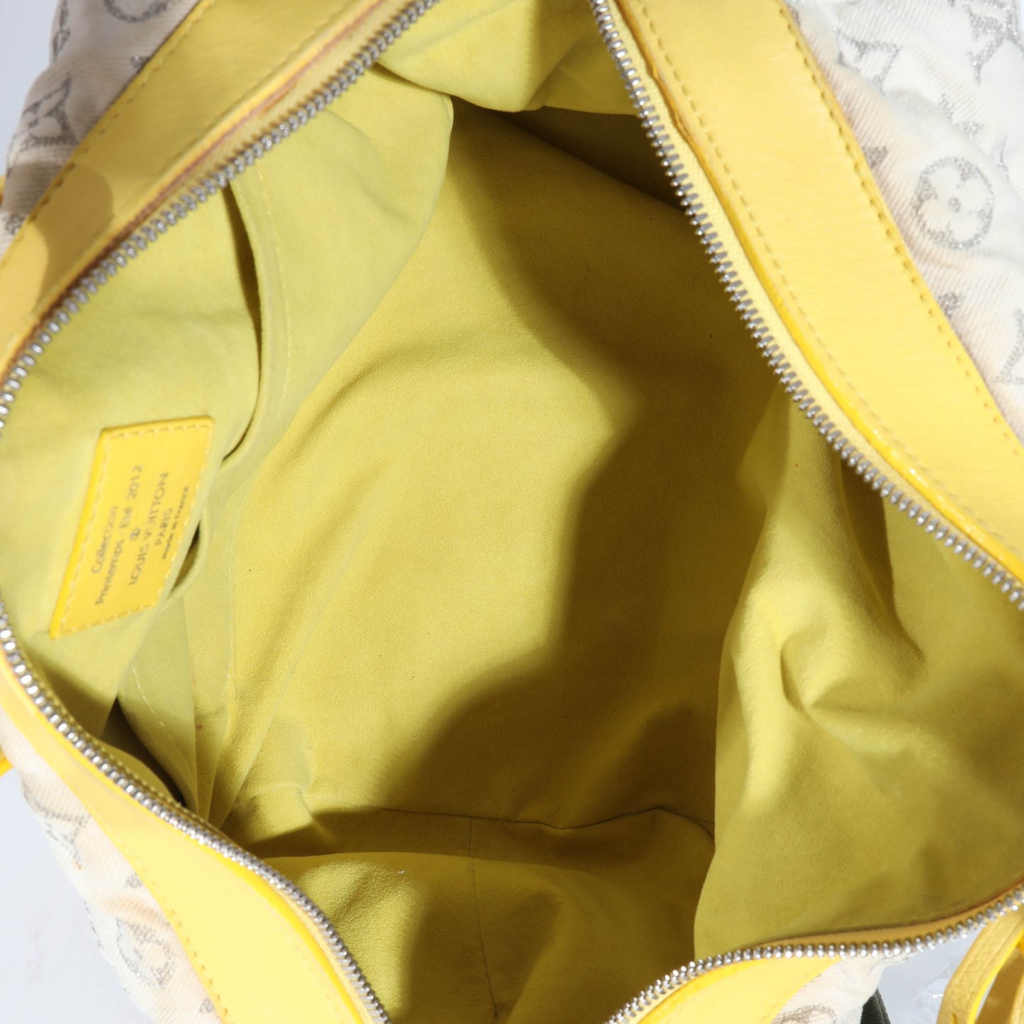Louis Vuitton Louis Vuitton Jaune Monogram Denim Round Speedy Bag