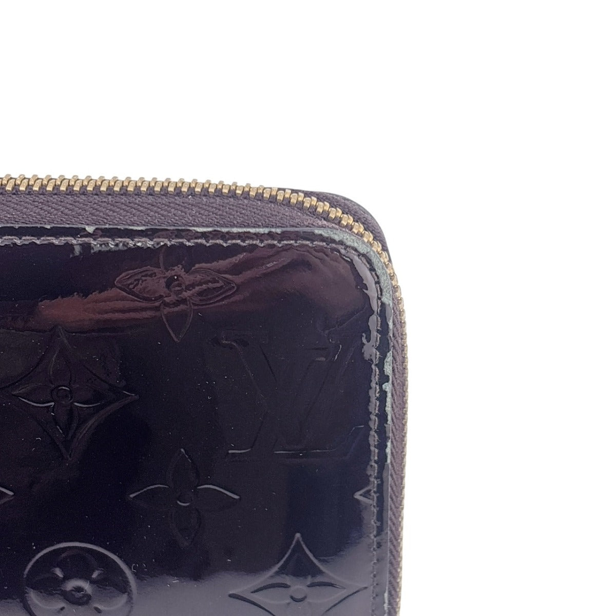 LOUIS VUITTON Long Wallet Purse M93522 Monogram Vernis Amarrant Zip Around Monogram Vernis Zippy wallet Women