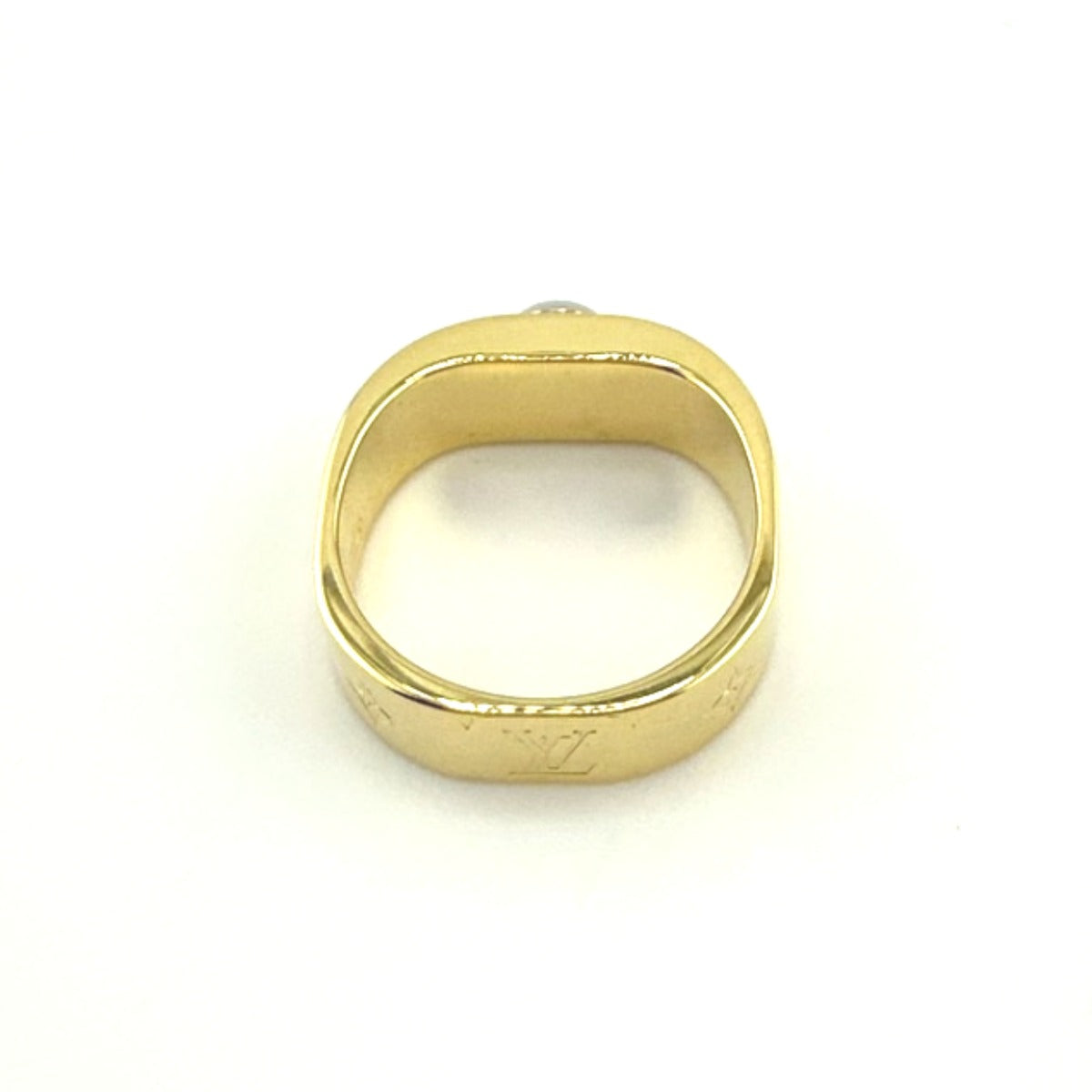 LOUIS VUITTON Ring M00211 Gold Plated gold ring Nanogram M size unisex(Unisex)