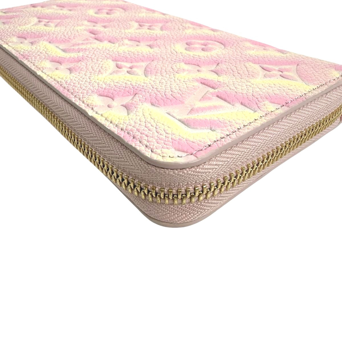 LOUIS VUITTON Long Wallet Purse M81299 Monogram Ann Platt pink Zip Around Monogram Ann Platt Zippy wallet Women