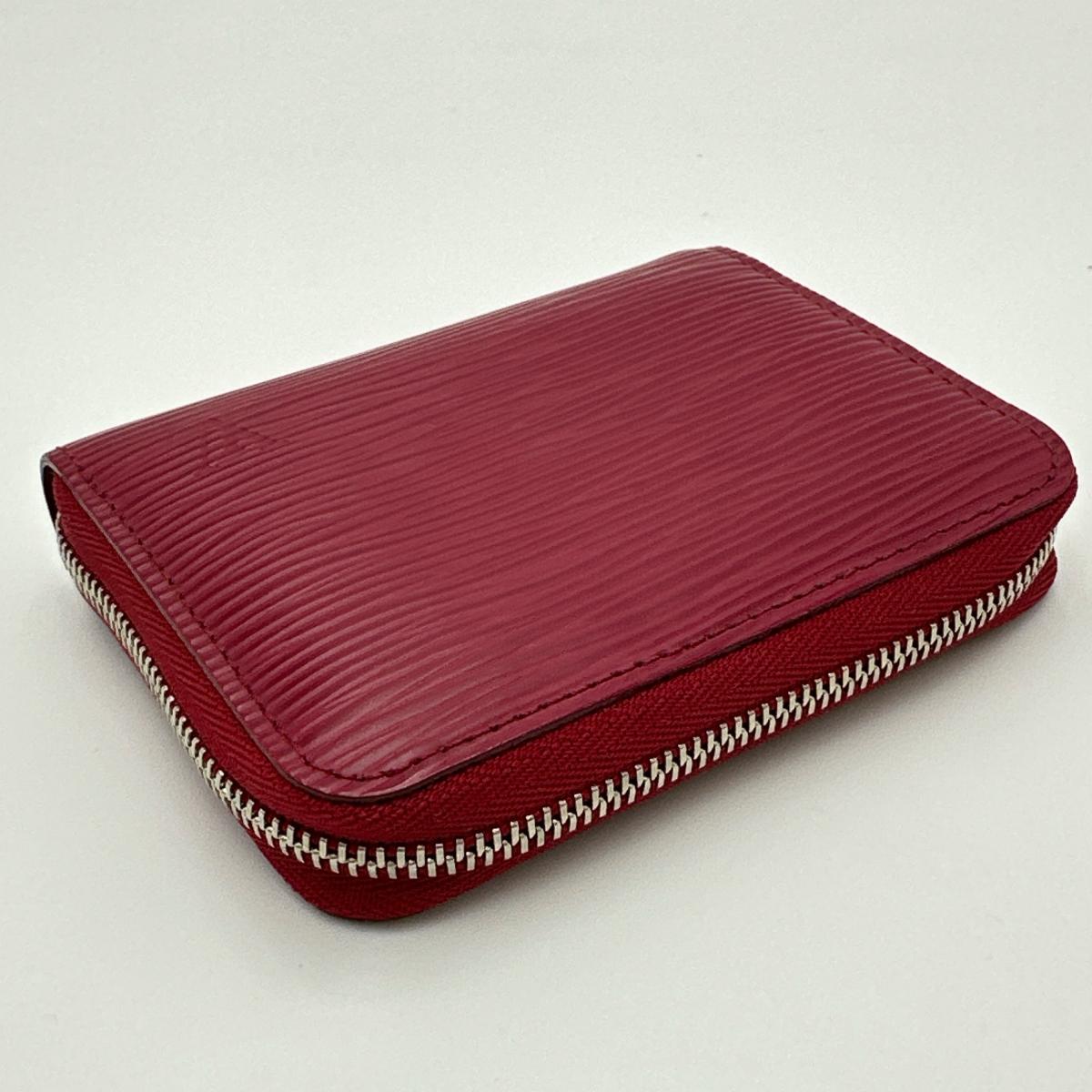 LOUIS VUITTON Coin case M60383 Epi Leather Red Coin case Epi Zip around purse Women