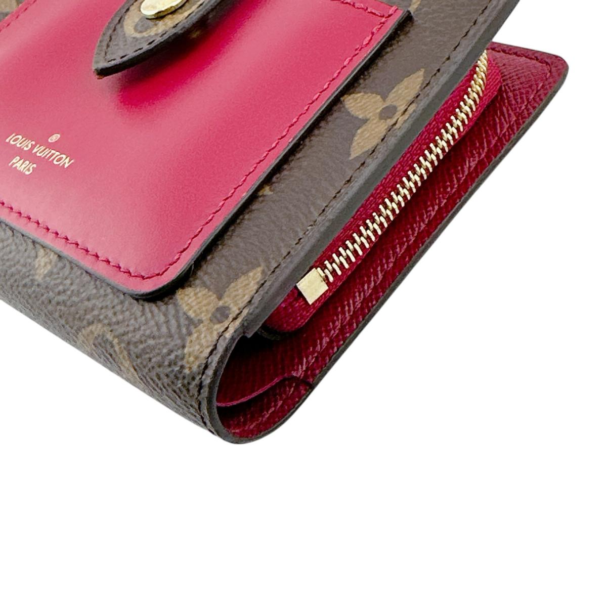 LOUIS VUITTON Bifold Wallet M69433 Monogram canvas Fuchsia Bifold Wallet Monogram Portefeuille Juliet Women