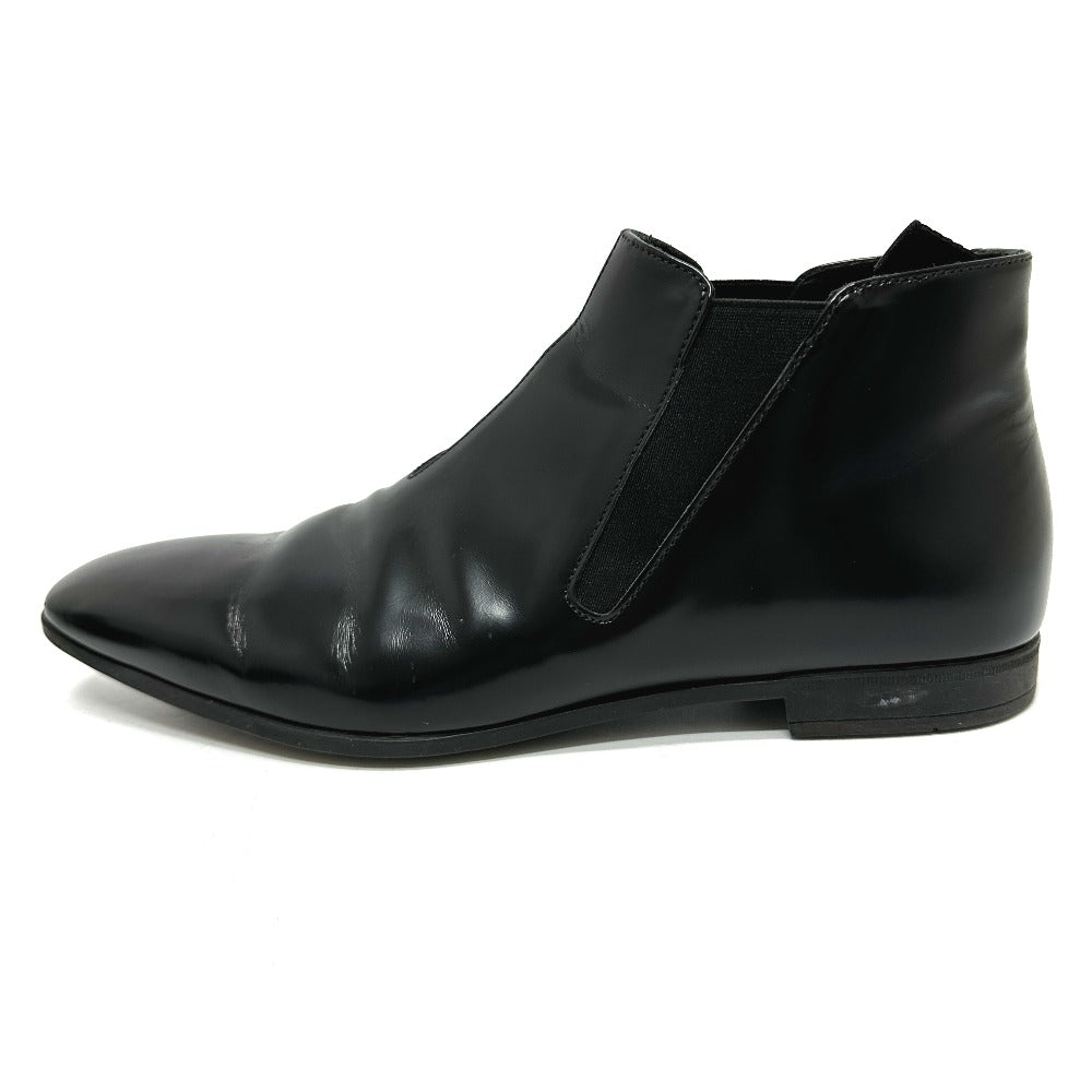 PRADA boots Calf leather black Side Gore 7 1/2