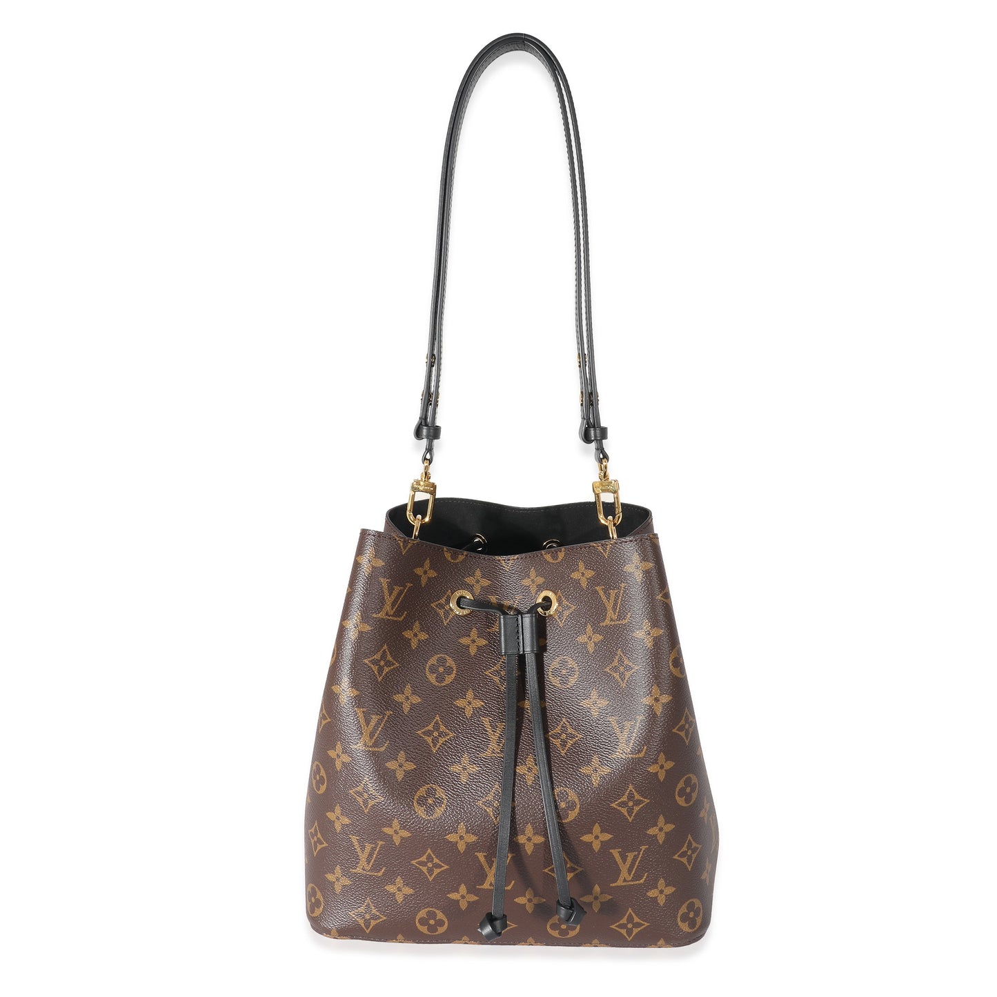 Louis Vuitton Louis Vuitton Monogram Canvas Black Leather NéoNoé MM