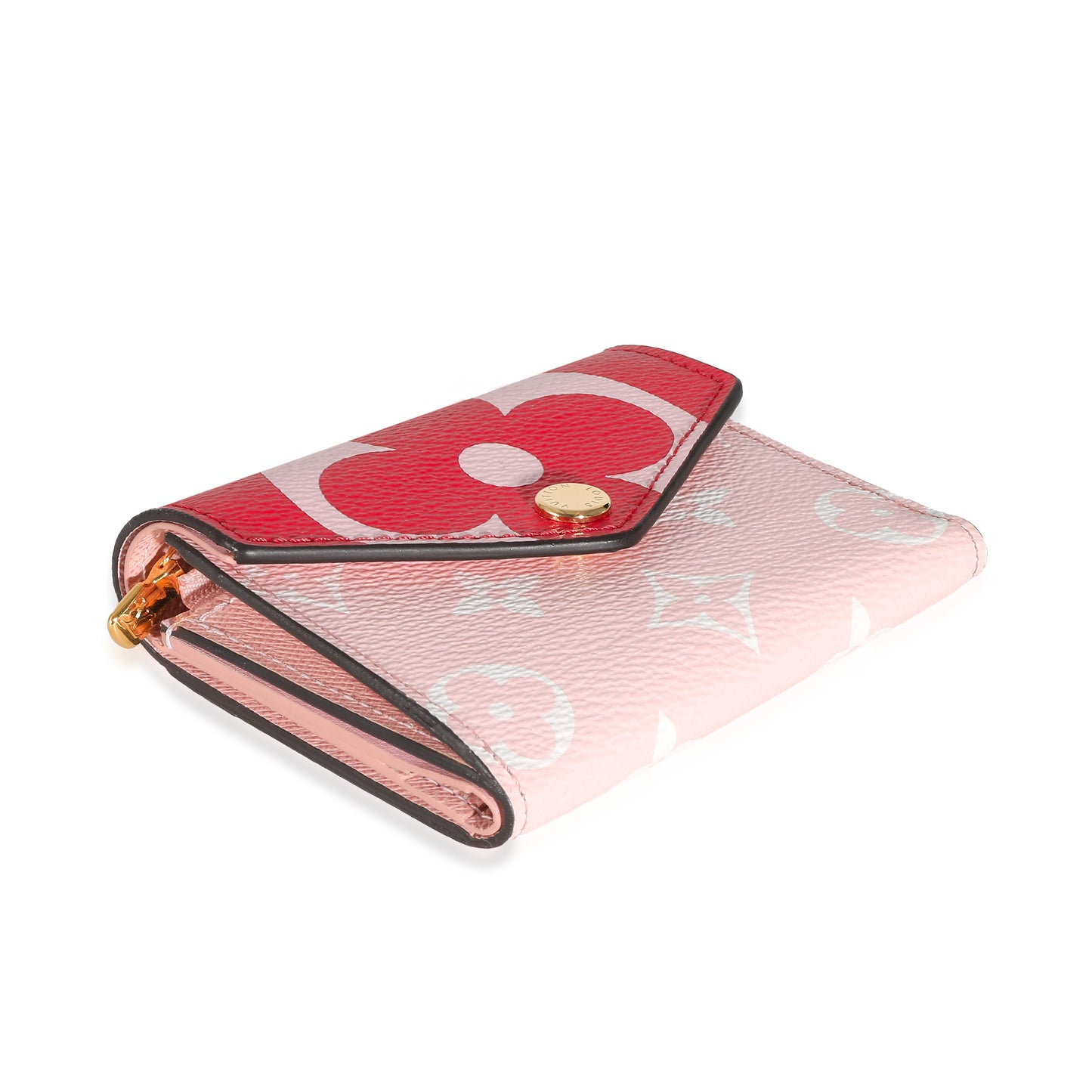 Louis Vuitton Rouge Rose Monogram Giant Canvas Zoé Wallet
