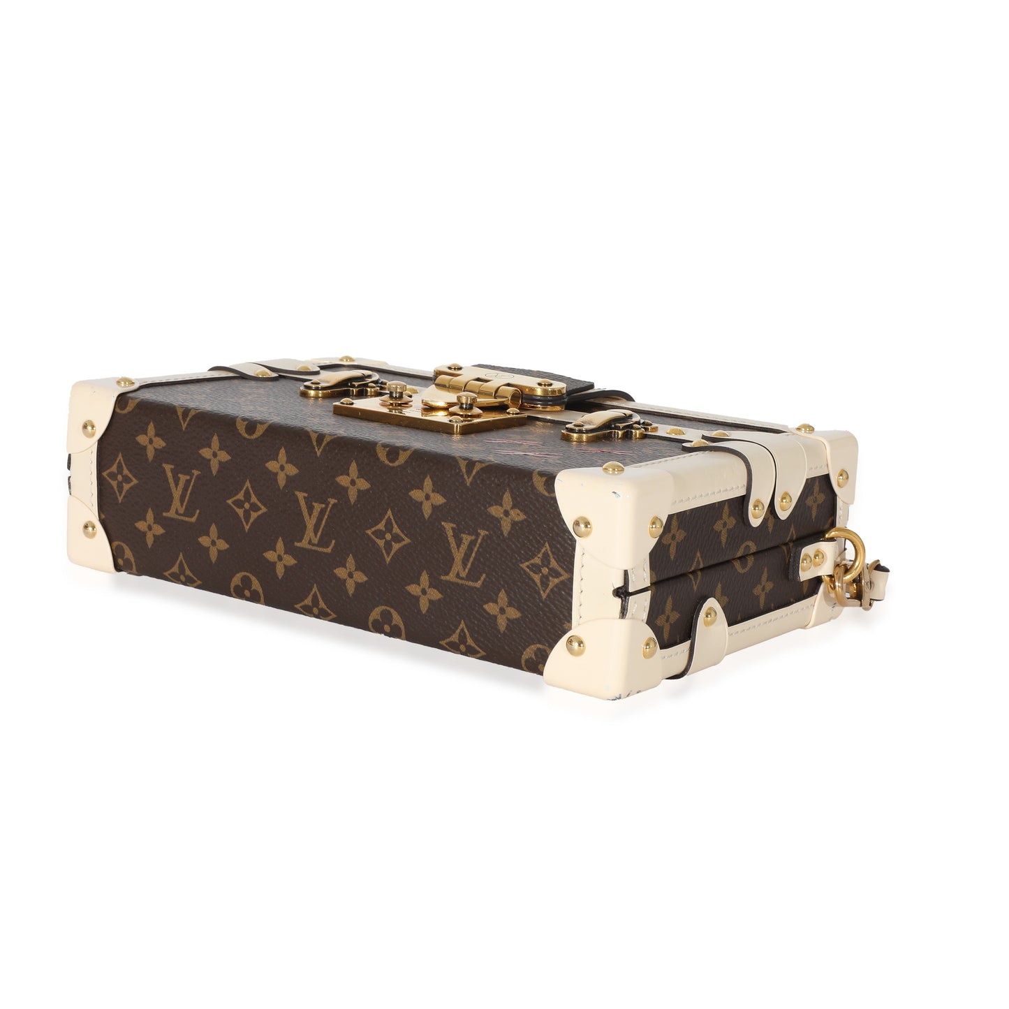 Louis Vuitton Louis Vuitton Creme Monogram Canvas Petite Malle