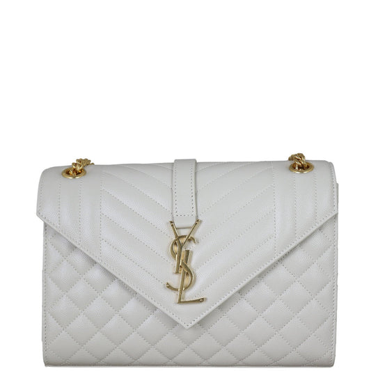 Saint Laurent Monogram Mix Matelasse Envelope Chain Bag Medium