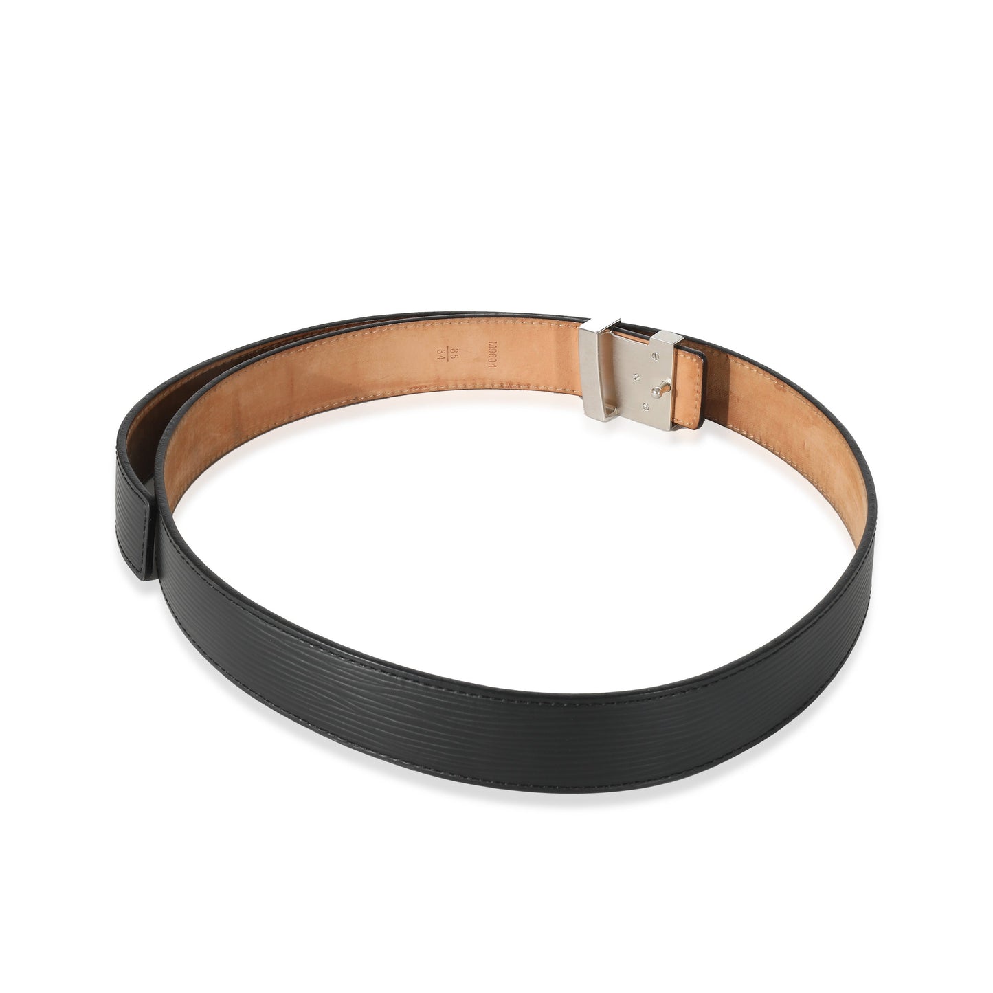 Louis Vuitton Louis Vuitton Black Epi Initiales Belt 85