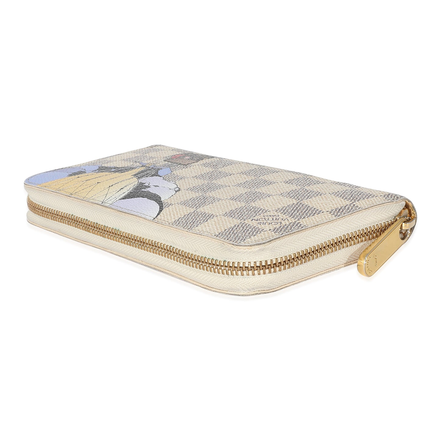 Louis Vuitton Louis Vuitton Damier Azur Canvas Illustre Zippy Wallet