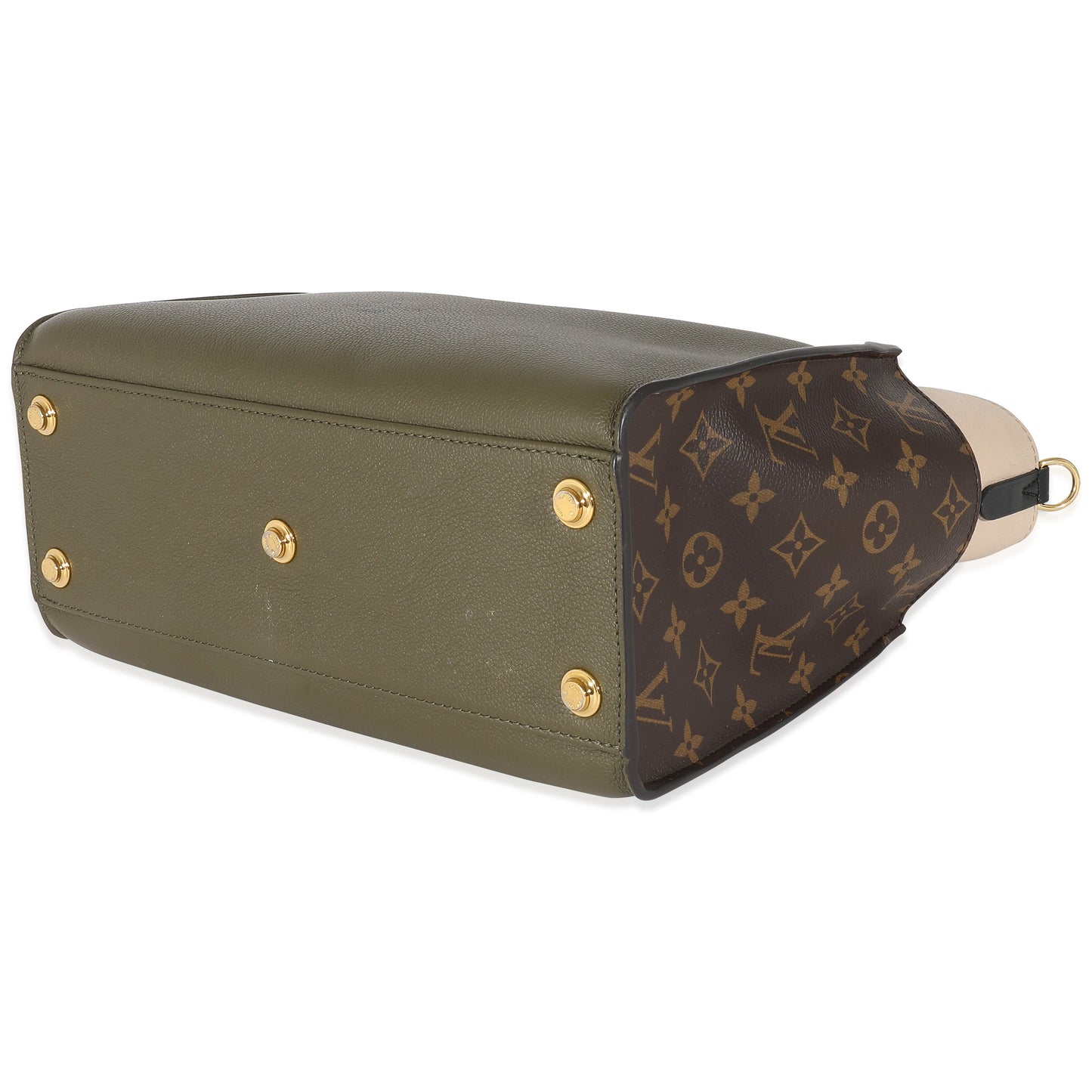 Louis Vuitton Laurier Calfskin Monogram Canvas On My Side MM