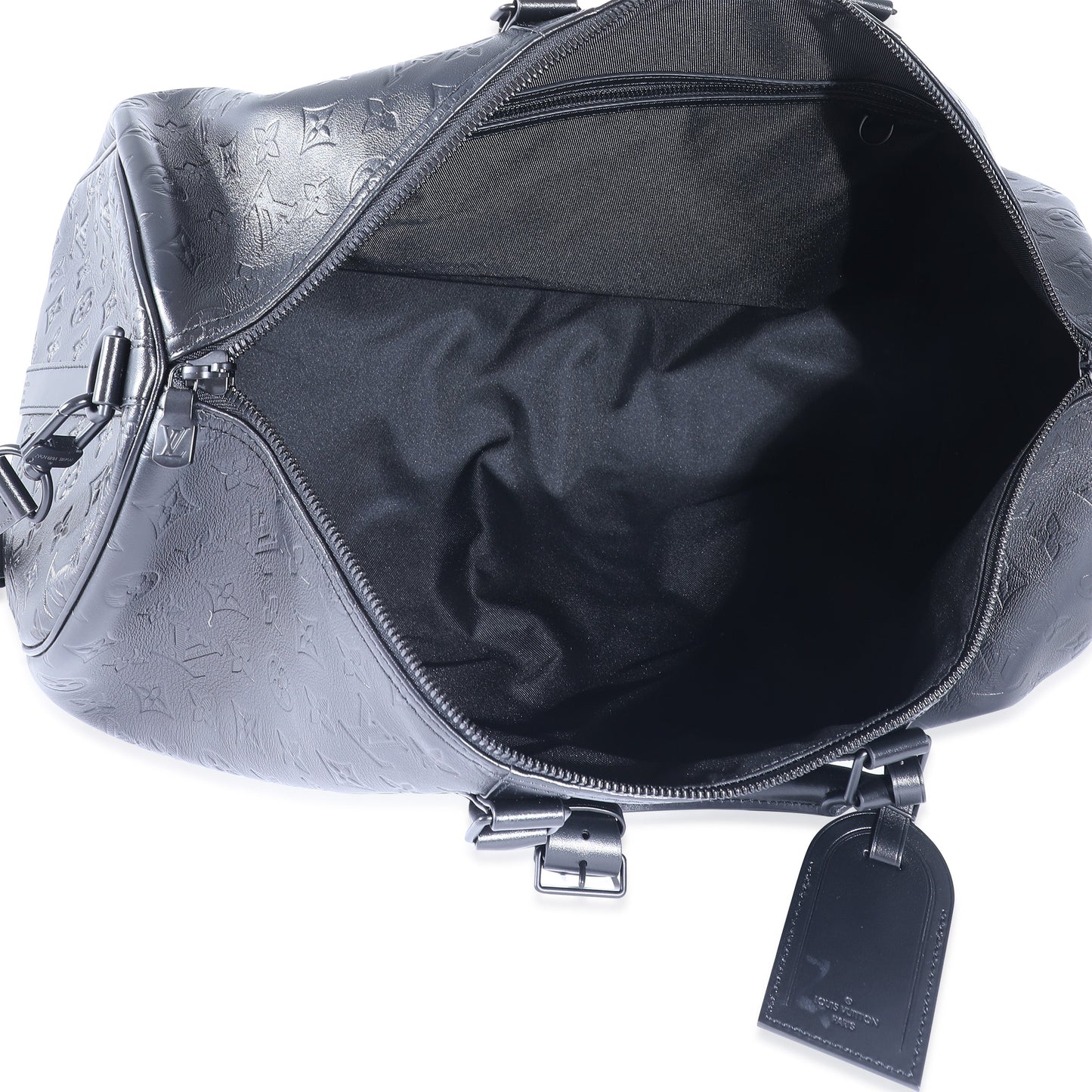 Louis Vuitton Louis Vuitton Black Monogram Shadow Keepall Bandoulière 50