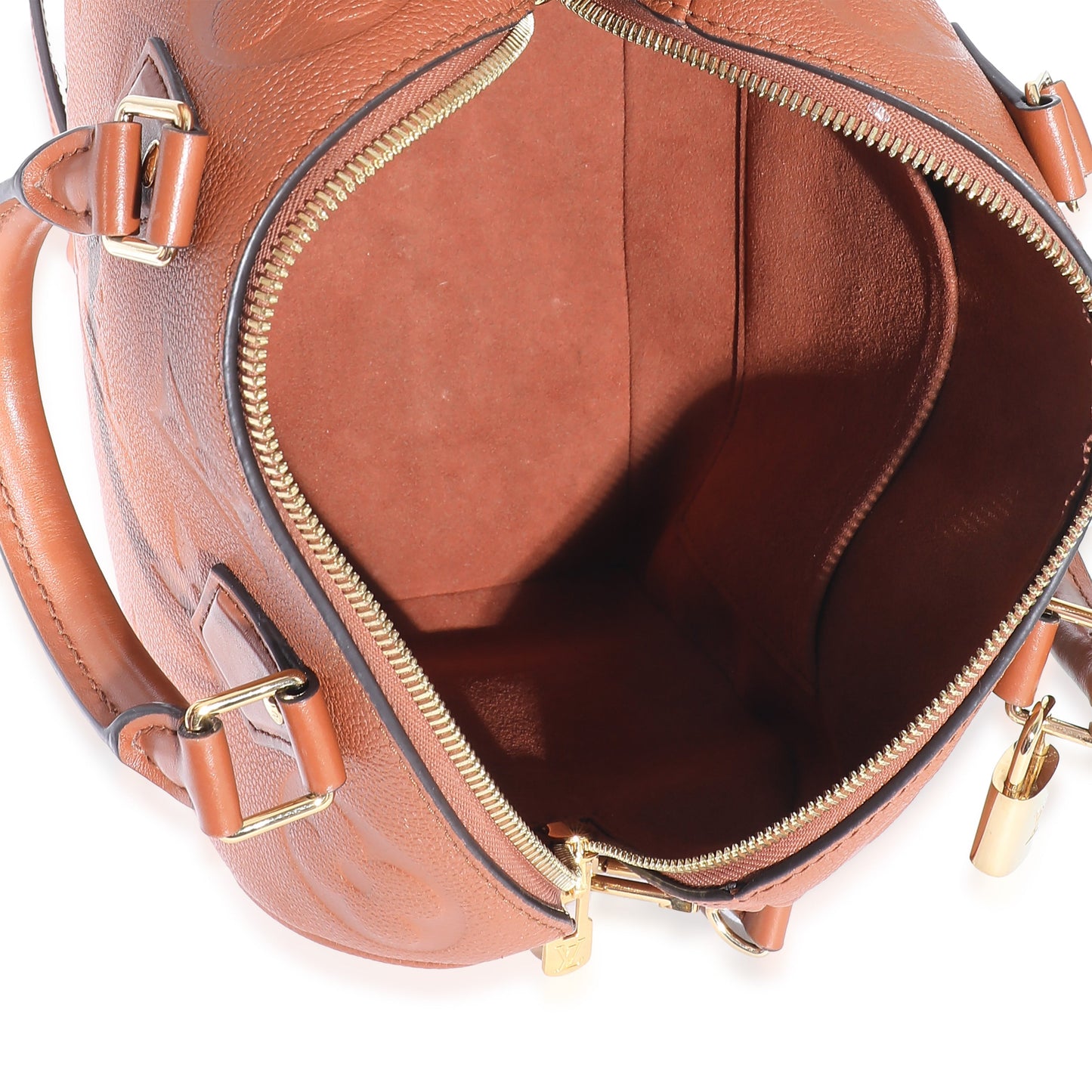 Louis Vuitton Louis Vuitton Cognac Giant Monogram Empreinte Speedy Bandouliere 25