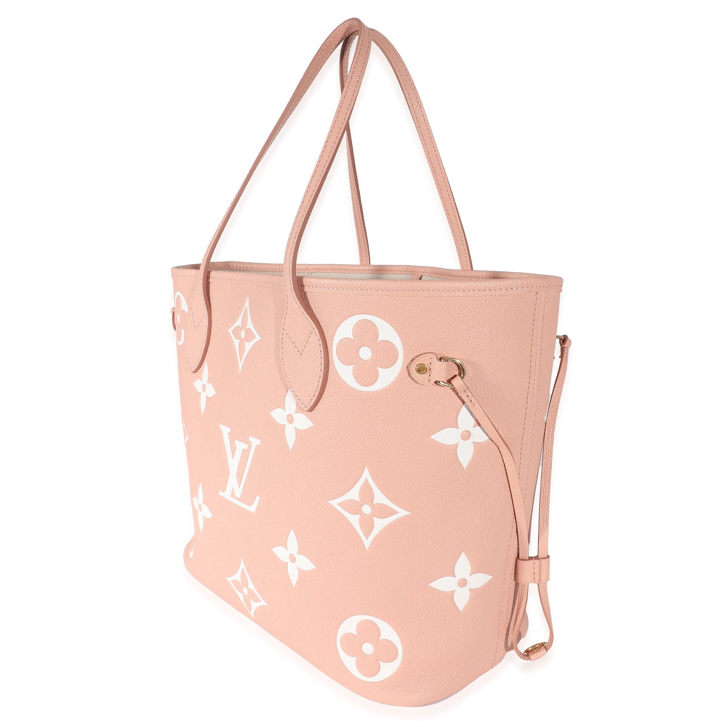 Louis Vuitton Louis Vuitton Rose Trianon Crème Bicolor Monogram Empreinte Neverfull MM