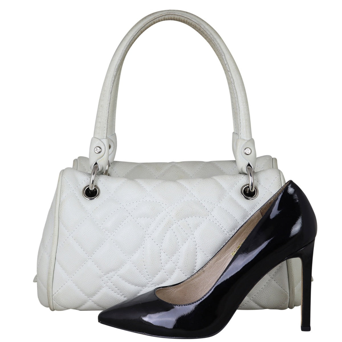 Chanel Quilted Bowling Bag
