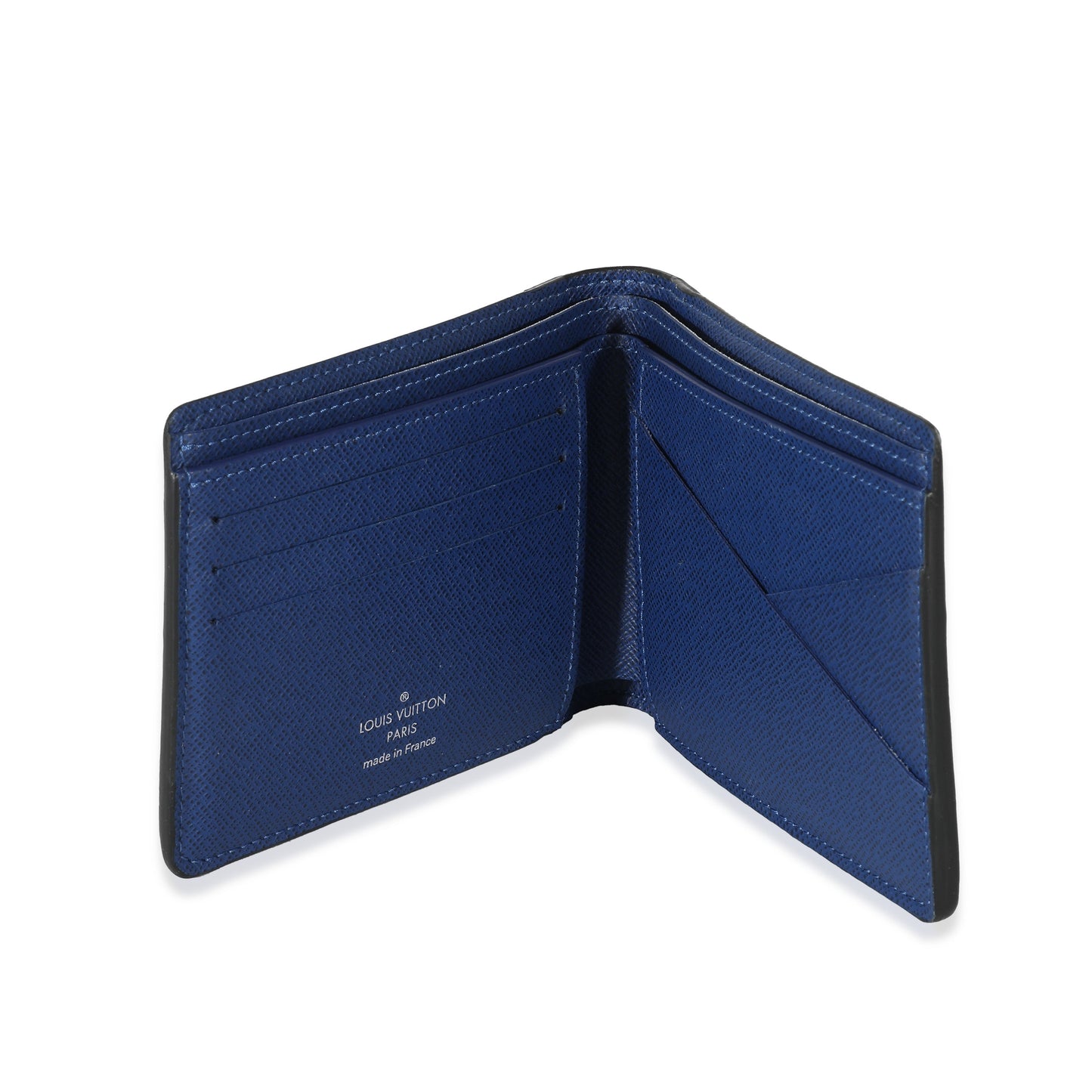 Louis Vuitton Louis Vuitton Blue Taiga Monogram Cobalt Canvas Taigarama Multiple Wallet