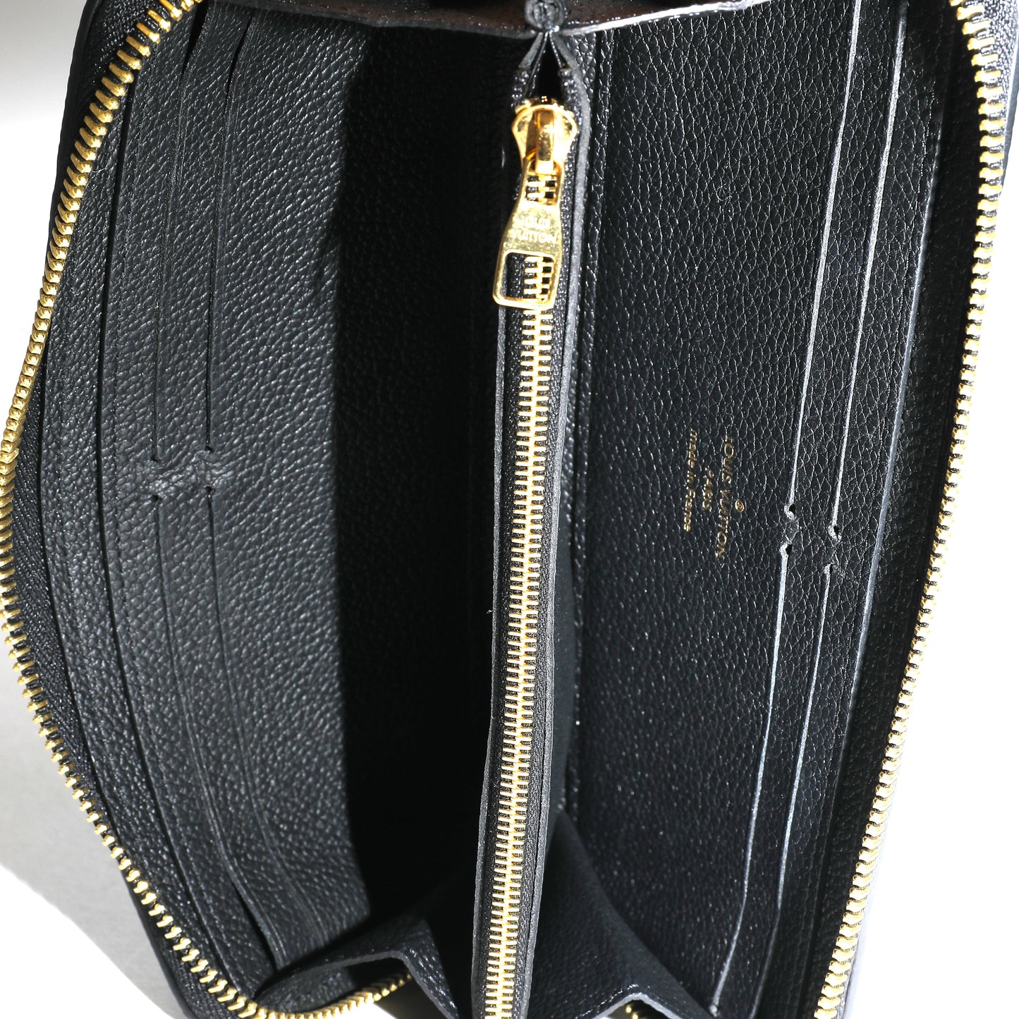 Louis Vuitton Louis Vuitton Black Monogram Empreinte Clemence Wallet