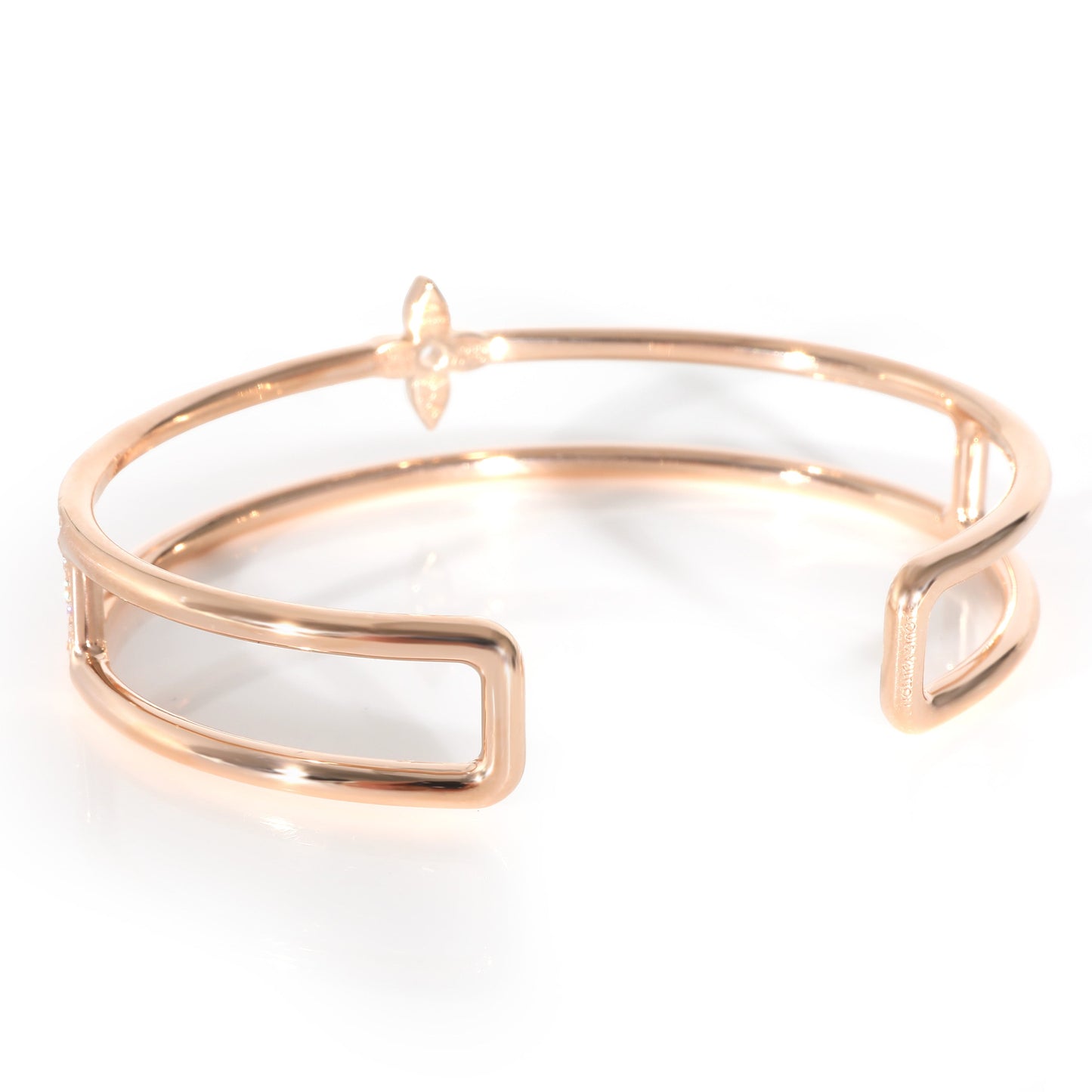 Louis Vuitton Idylle Blossom Bracelet with Diamonds in 18k Rose Gold 1.17 CTW