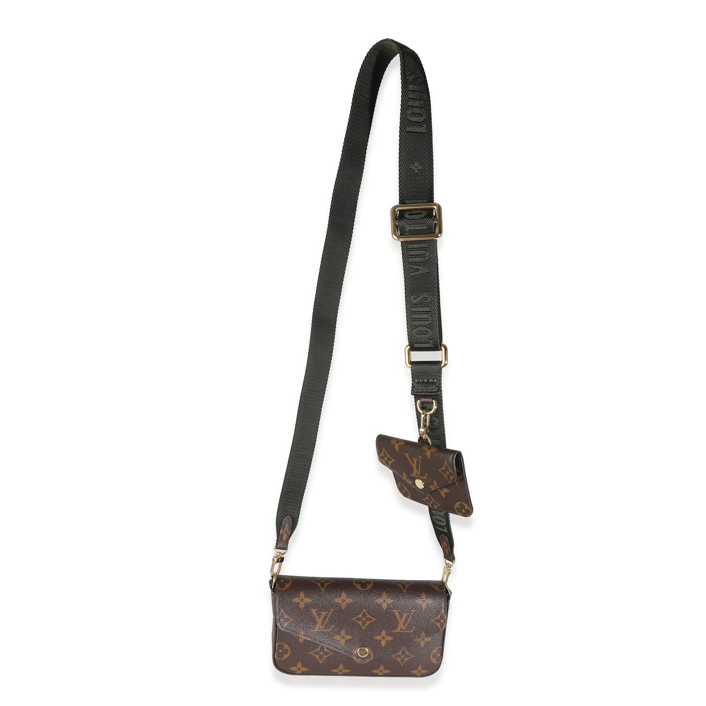 Louis Vuitton Khaki Monogram Canvas Felicie Strap & Go