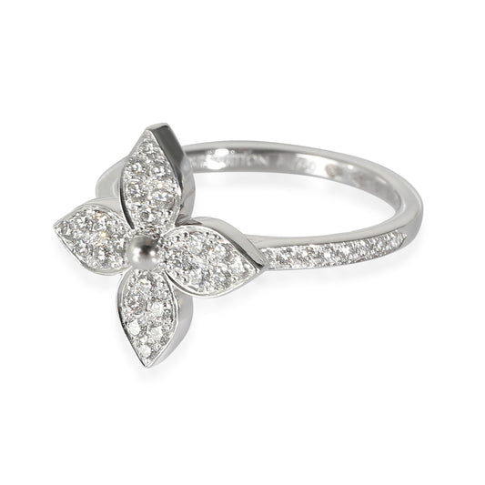 Louis Vuitton Star Blossom Ring in 18K White Gold 0.3 CTW