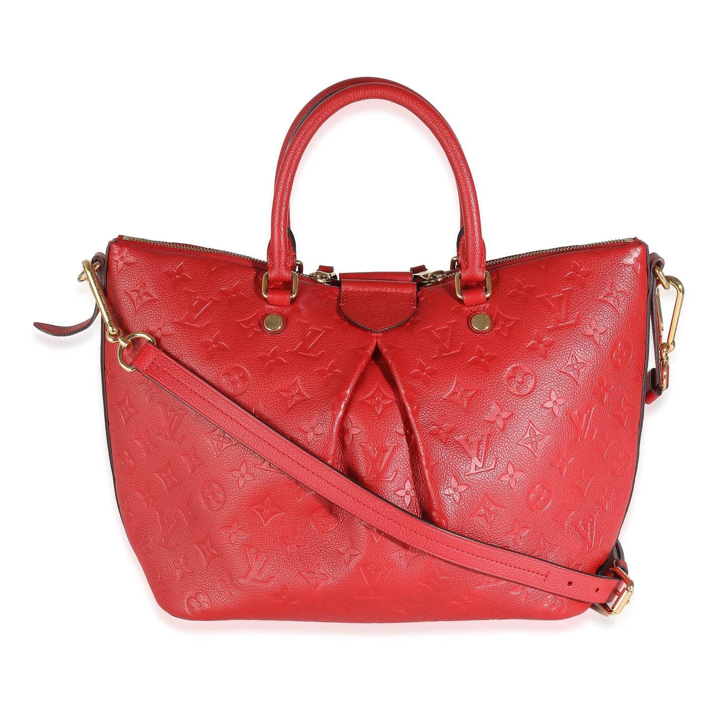 Louis Vuitton Cherry Red Monogram Empreinte Mazarine MM