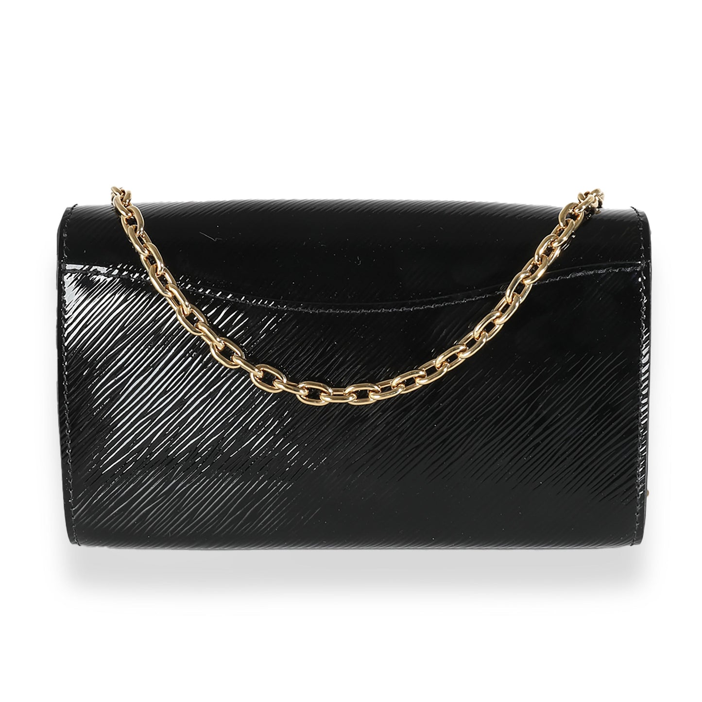 Louis Vuitton Black Epi Patent Pochette Louise