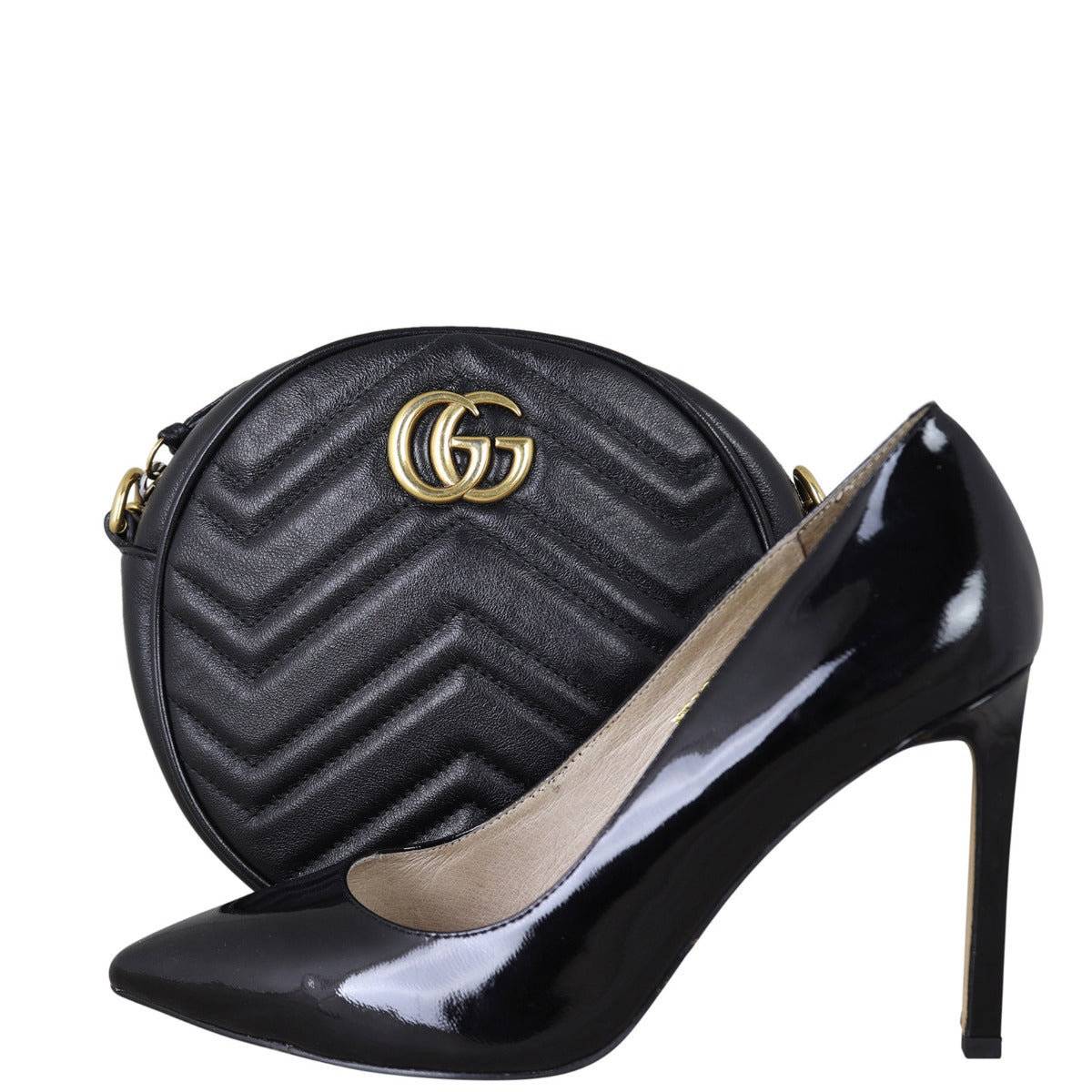 Gucci GG Marmont Round Chain Shoulder Bag