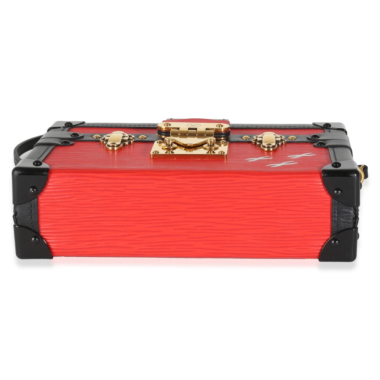 Louis Vuitton Red Black Epi Petite Malle