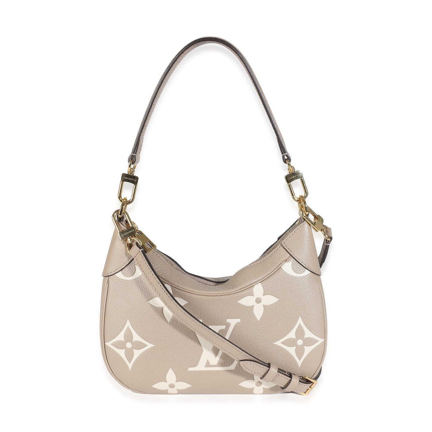 Louis Vuitton Tourterelle Creme Empreinte Monogram Giant Bagatelle NM