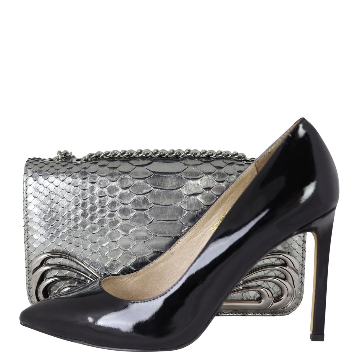 Chanel Python Clutch on Chain