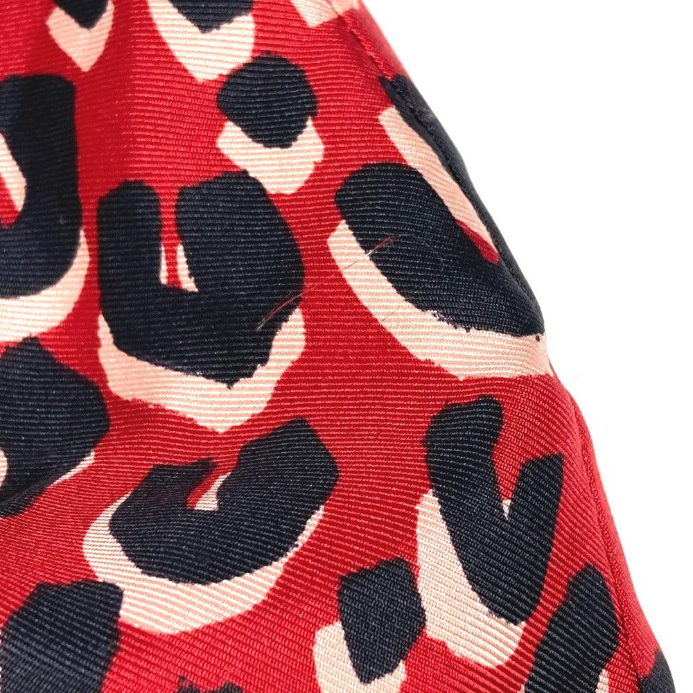 LOUIS VUITTON Scarf M74608 silk Red Leopard Snood