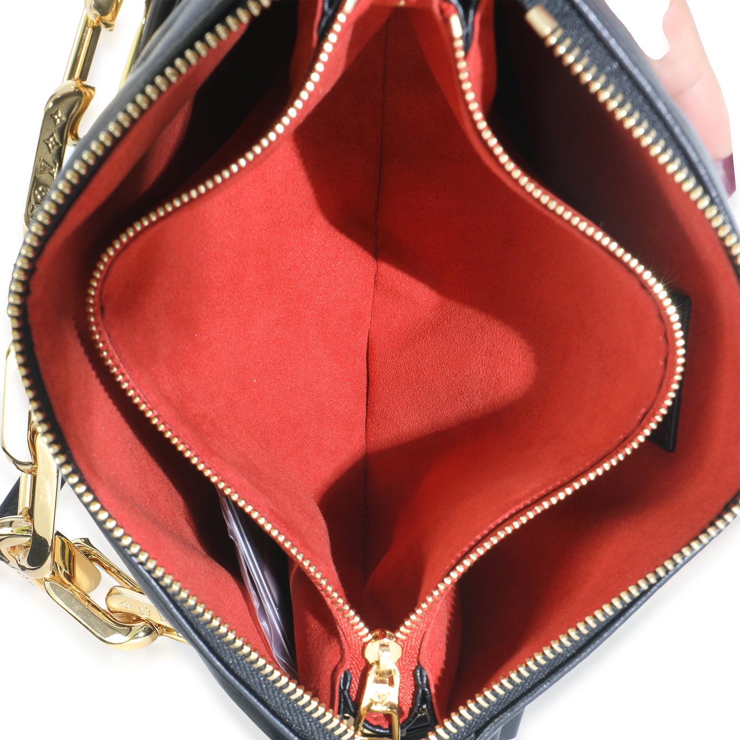 Louis Vuitton Black Puffy Monogram Lambskin Coussin BB