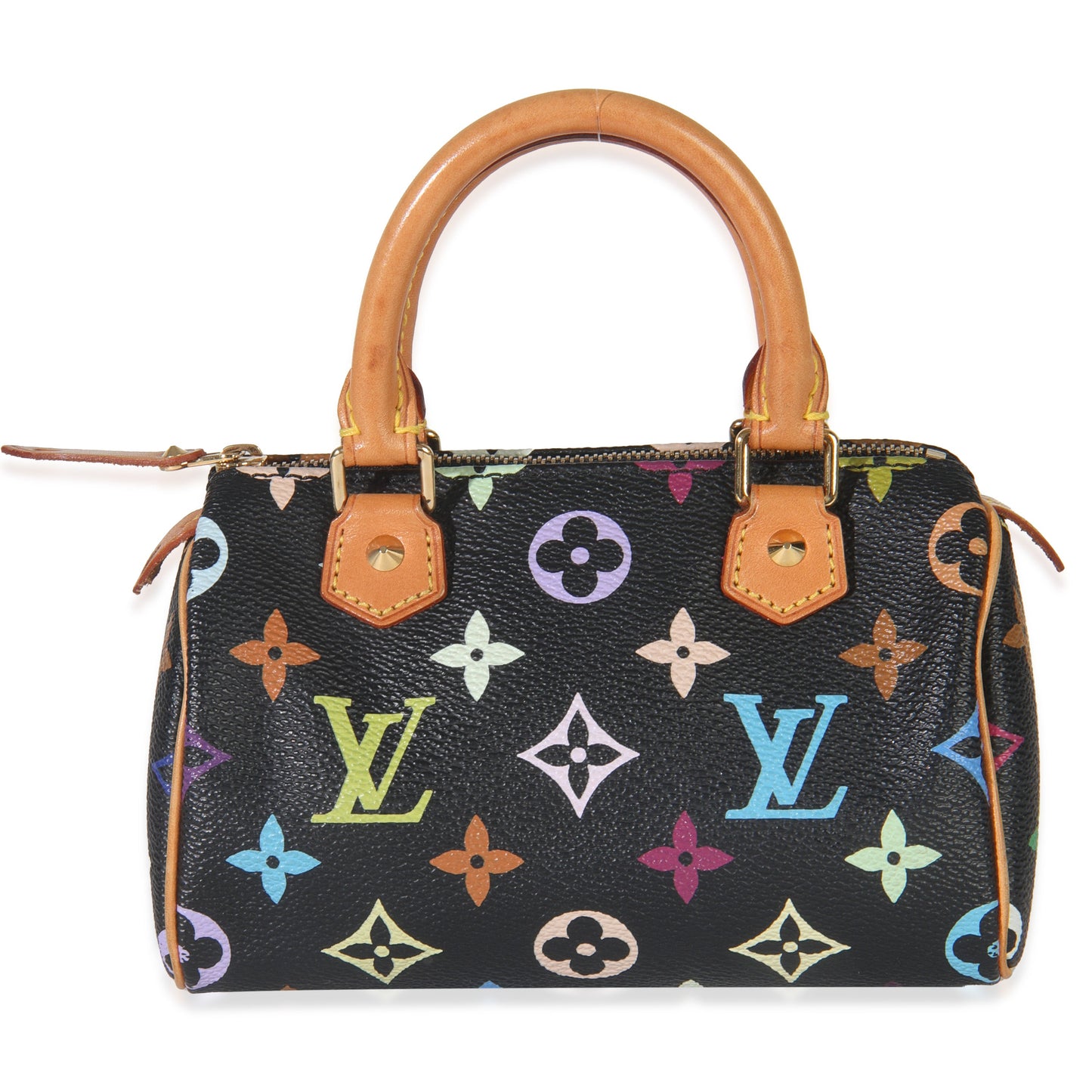 Louis Vuitton Black Monogram Multicolor Canvas Mini Speedy