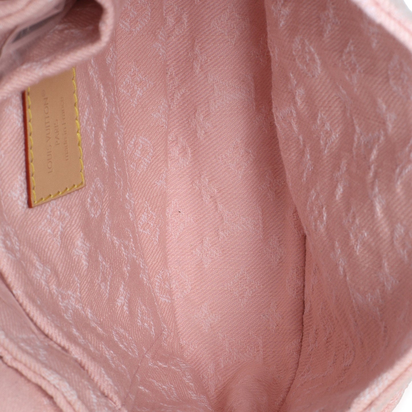 Louis Vuitton Washed Pink Monogram Denim Sunset
