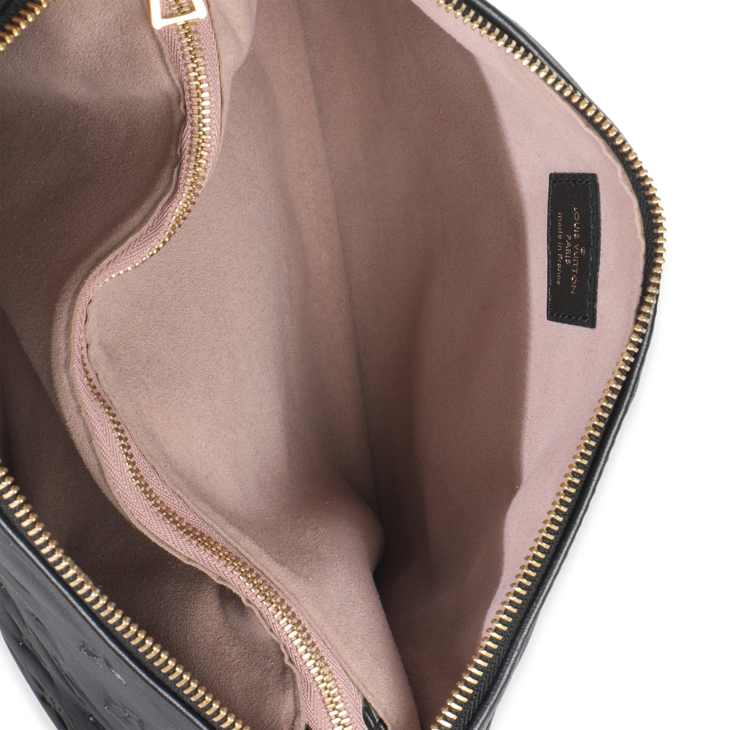 Louis Vuitton Black Monogram Embossed Lambskin Coussin PM