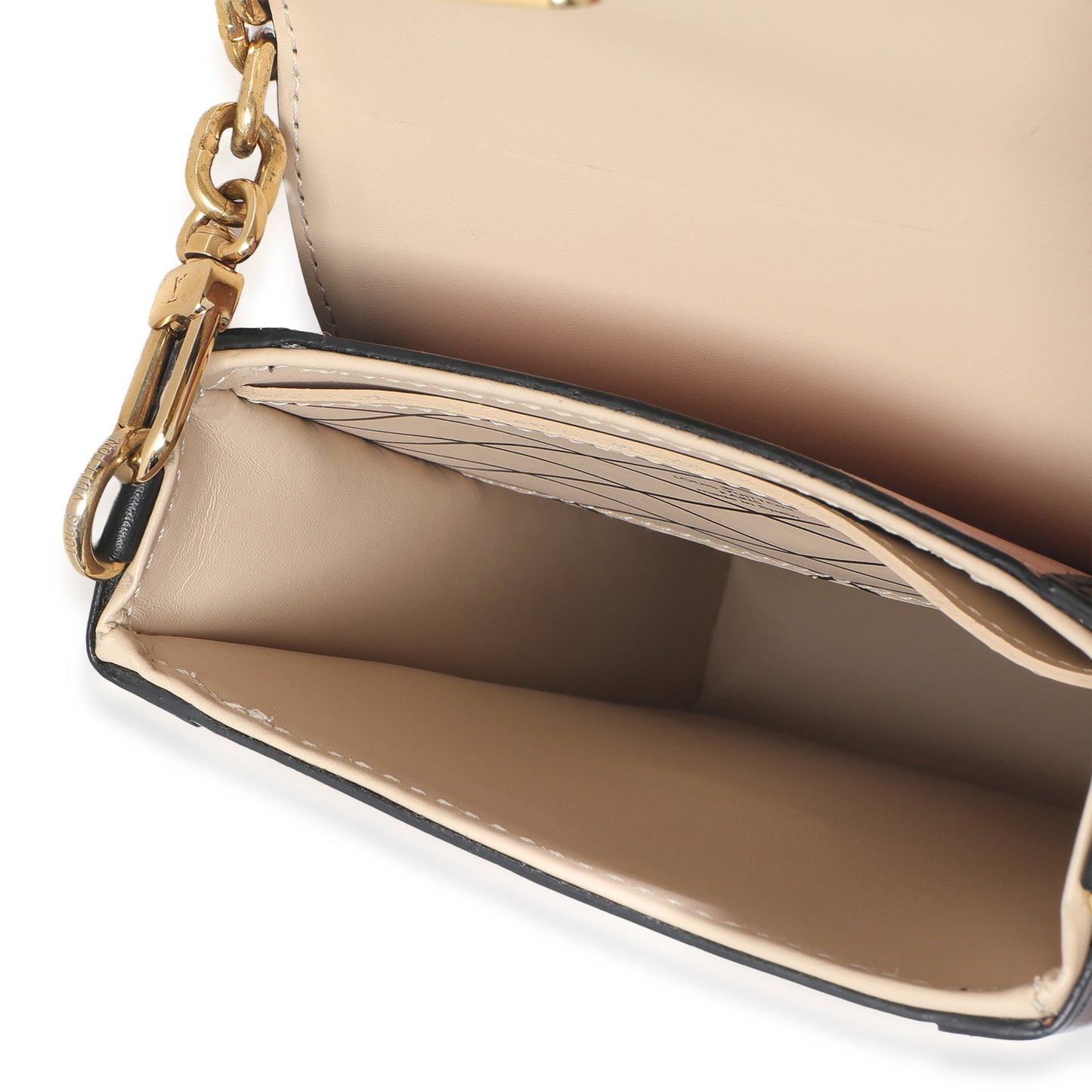 Louis Vuitton Rose Ballerine Black Epi Vertical Trunk Pochette