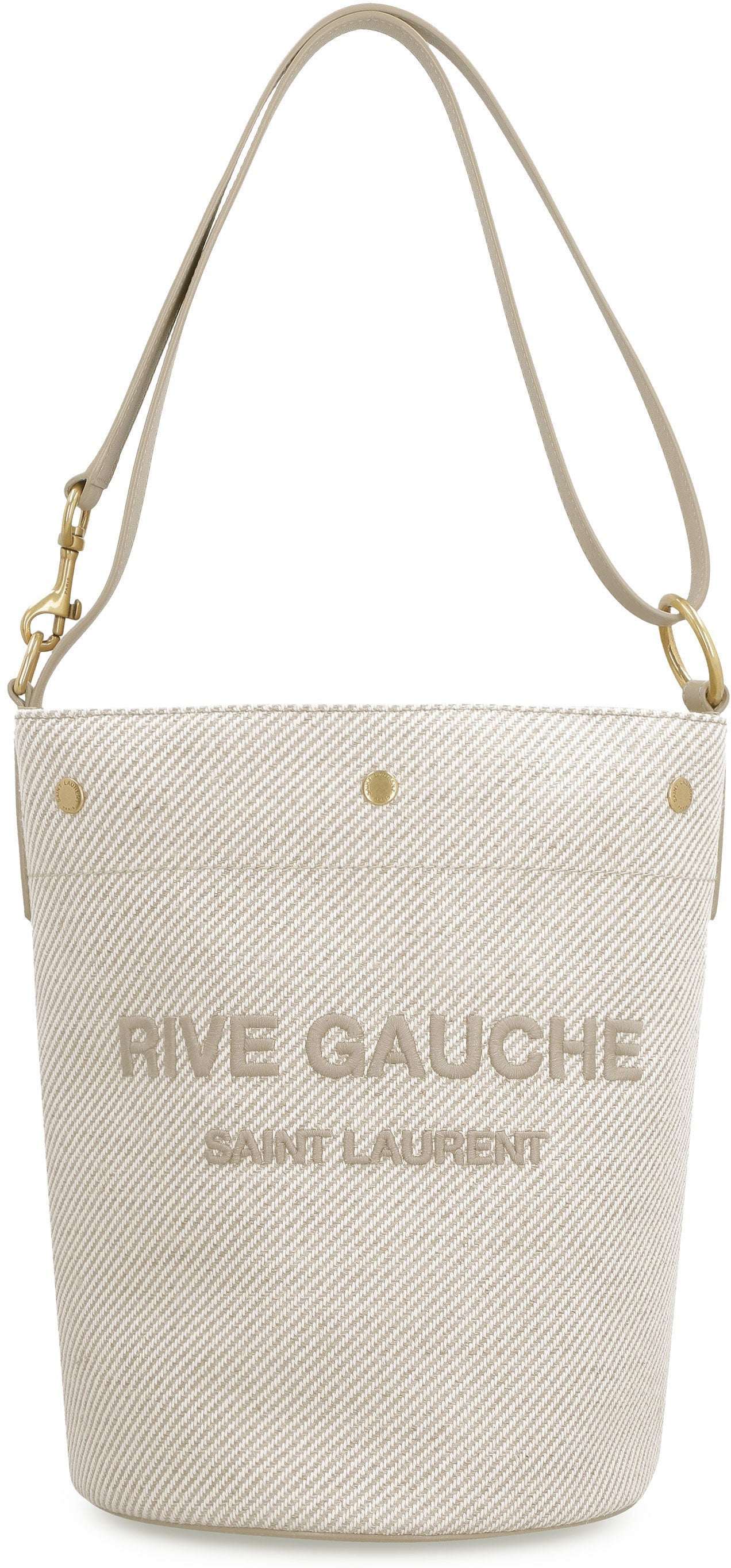 Luxury Saint Laurent Trending 2025 Women's Rive Gauche Bucket Bag in Sand | 669299FAAE6 Color 9784