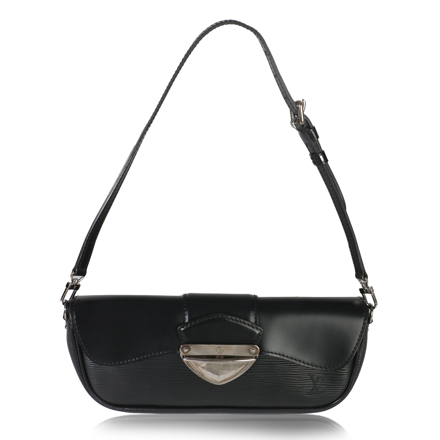 Louis Vuitton Black Epi Montaigne Clutch