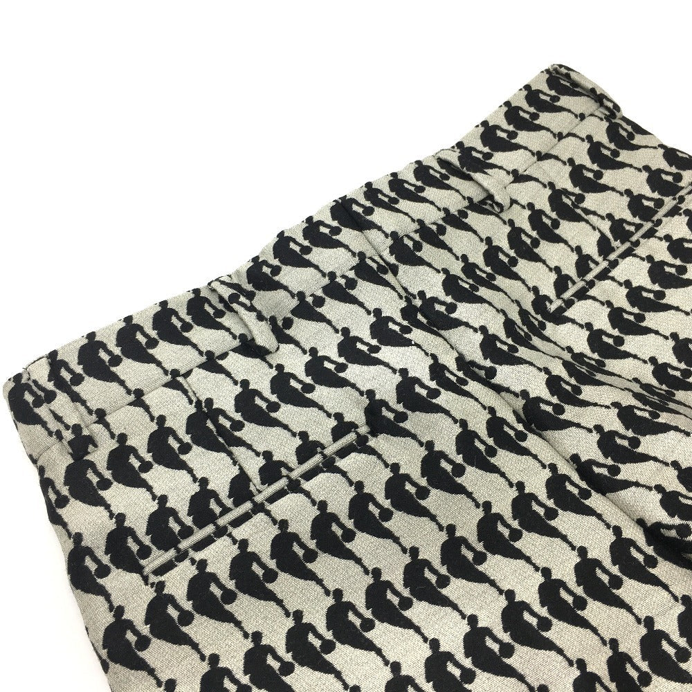 LOUIS VUITTON Pants wool Gray x black NBA collaboration mens 38