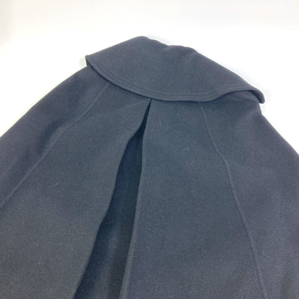 LOUIS VUITTON poncho FKCO04 wool black Giant Monogram cloak coat Women 34