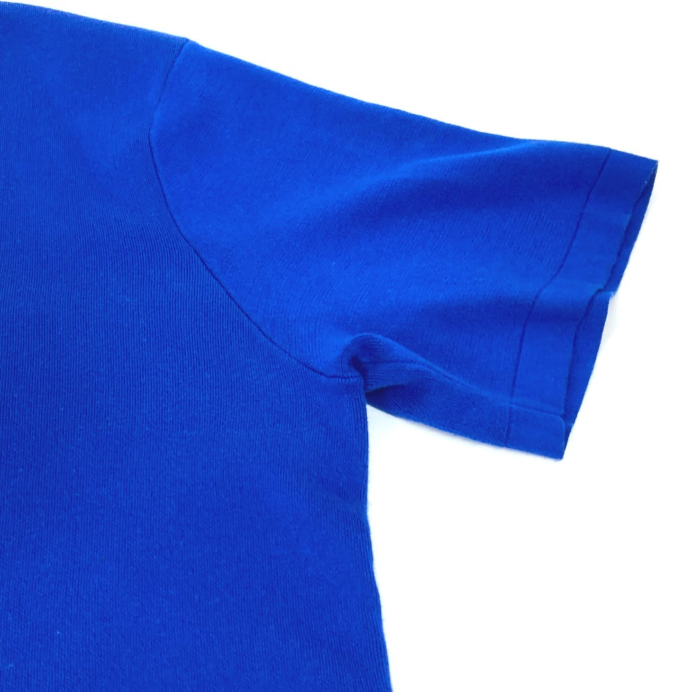 LOUIS VUITTON Short sleeve T-shirt Model number unknown cotton blue 21Stainless Steel LVM Intarsia Crewneck Knit mens L