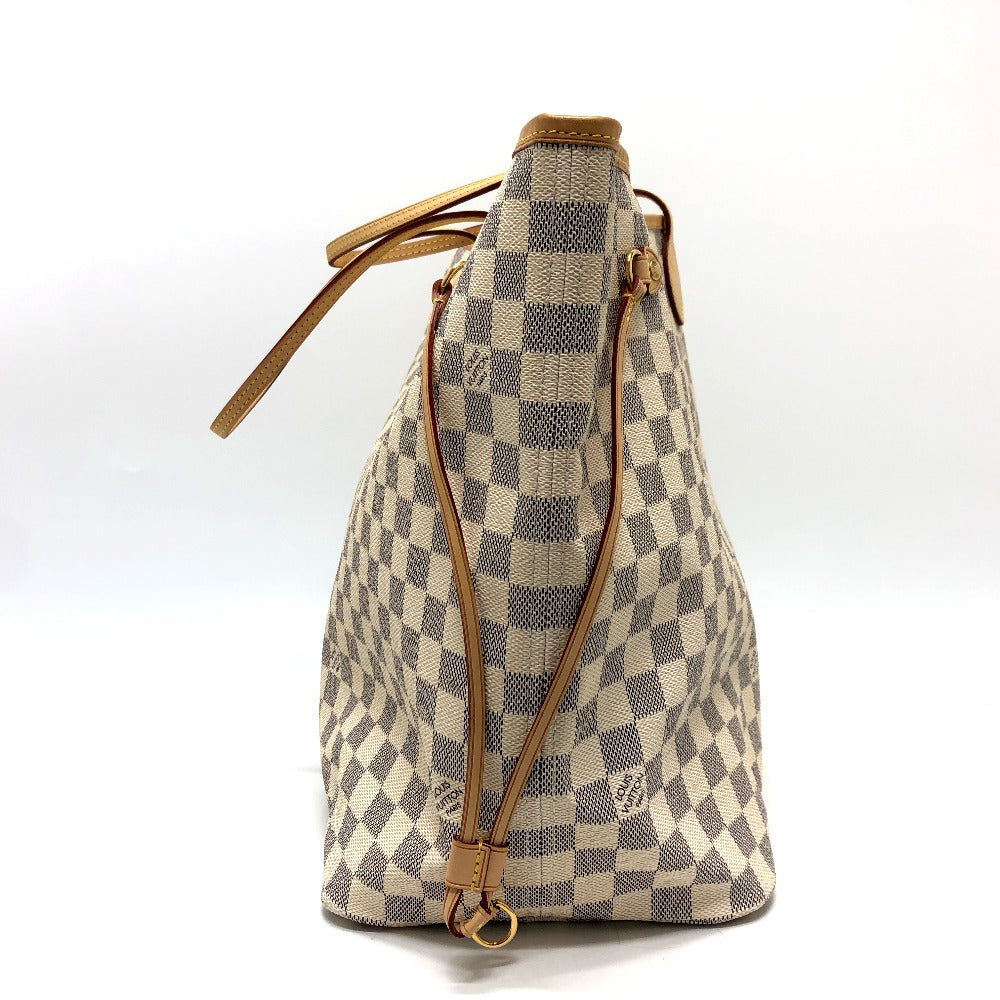 LOUIS VUITTON Tote Bag N51108 Damier Azur Canvas white Neverfull GM Women