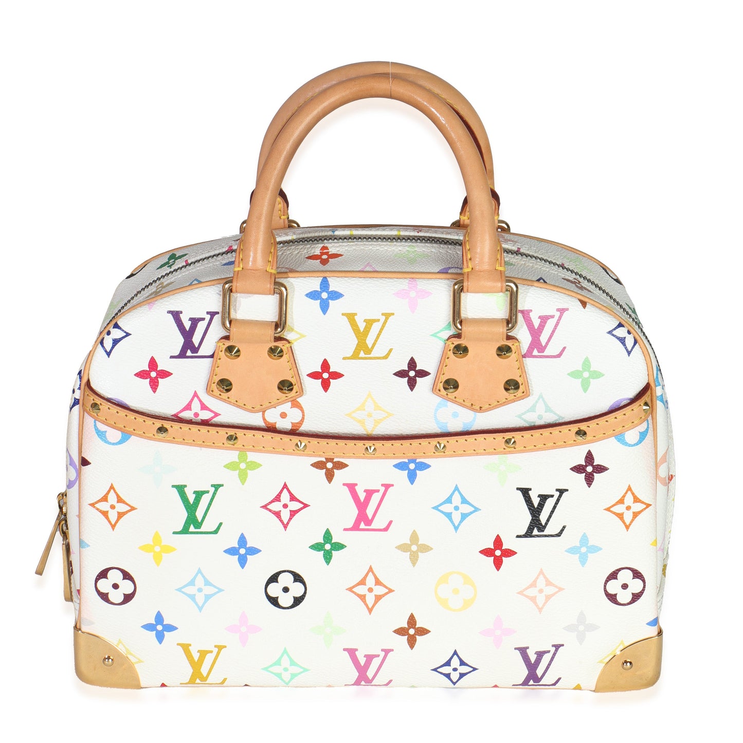 Louis Vuitton White Monogram Multicolor Canvas Trouville
