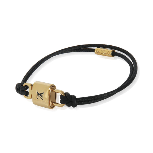 Louis Vuitton Gold-Plated Padlock Bracelet