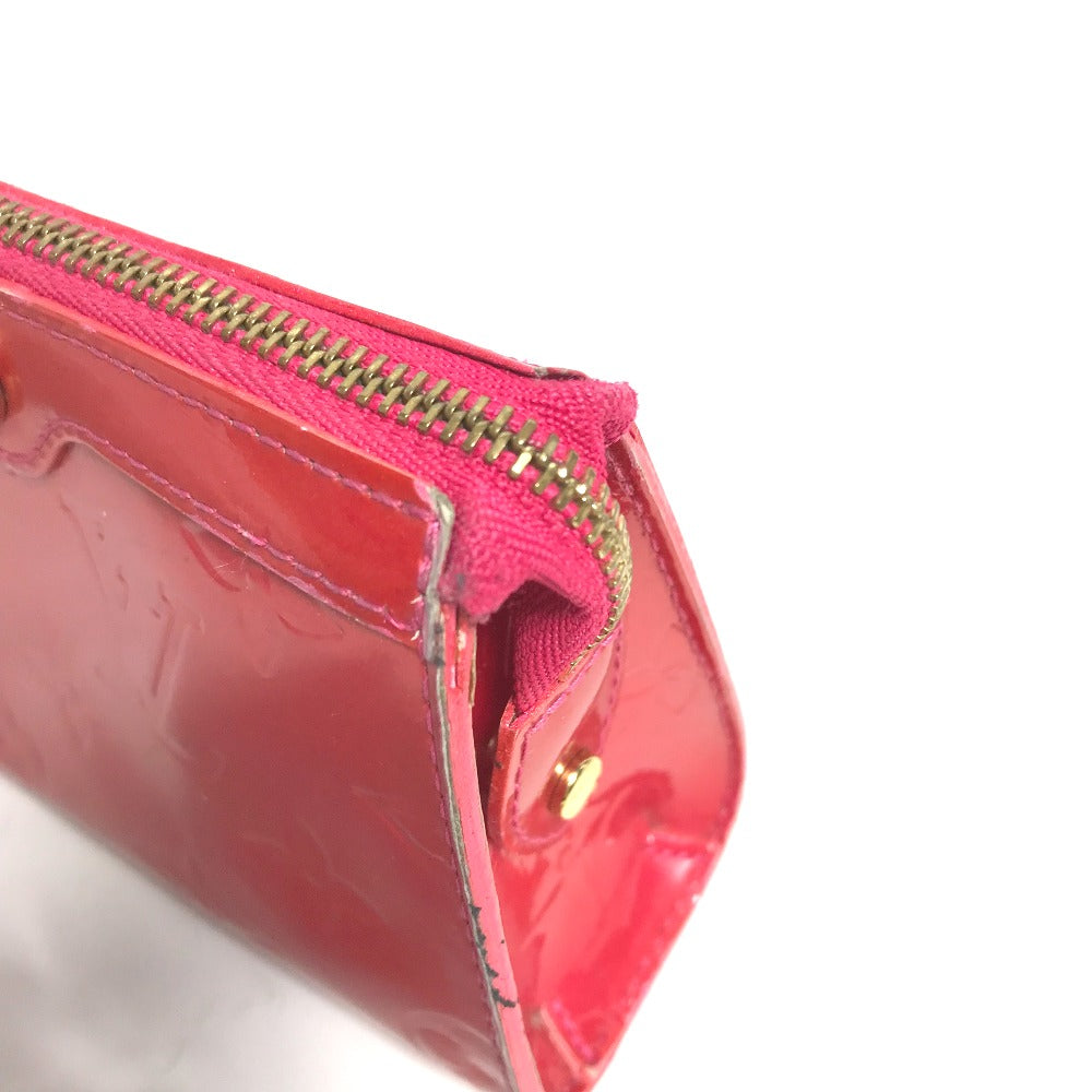 LOUIS VUITTON Pouch M93647 Patent leather pink Monogram Vernis Truth cosmetic Women