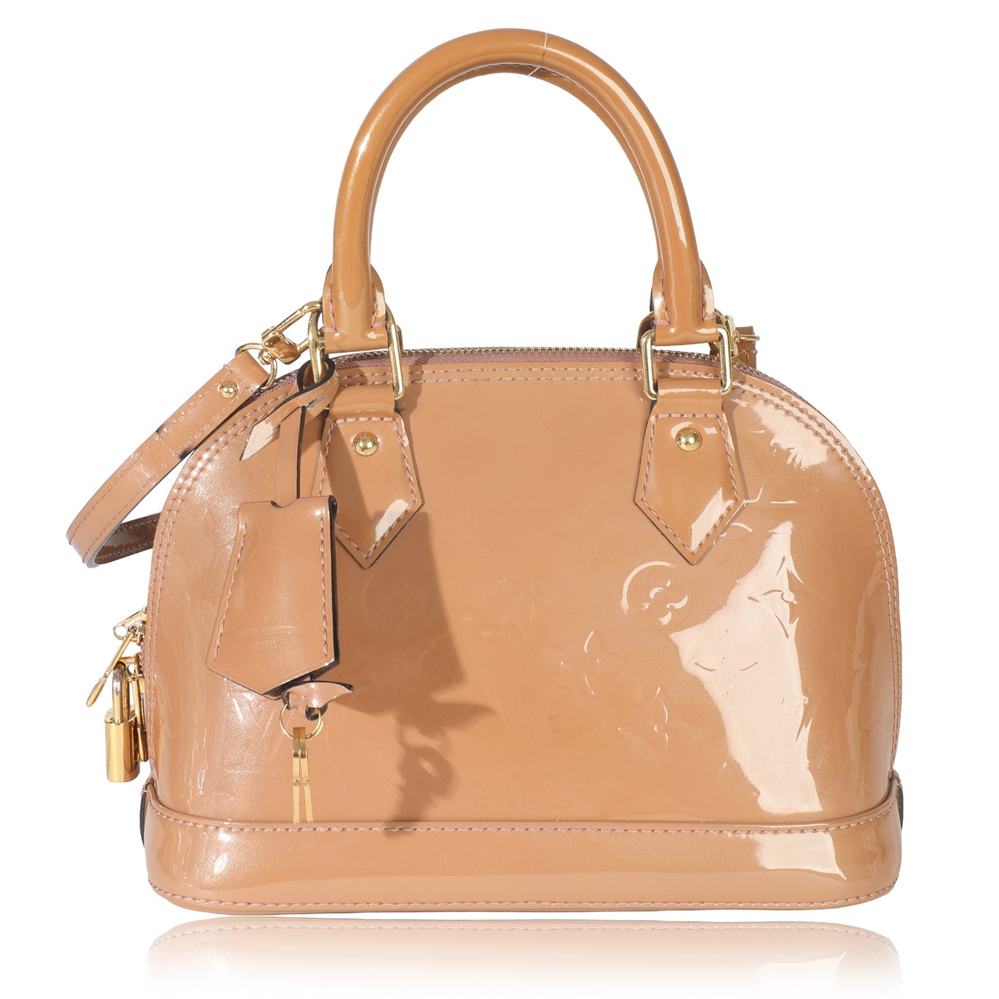 Louis Vuitton Rose Velours Monogram Vernis Alma BB