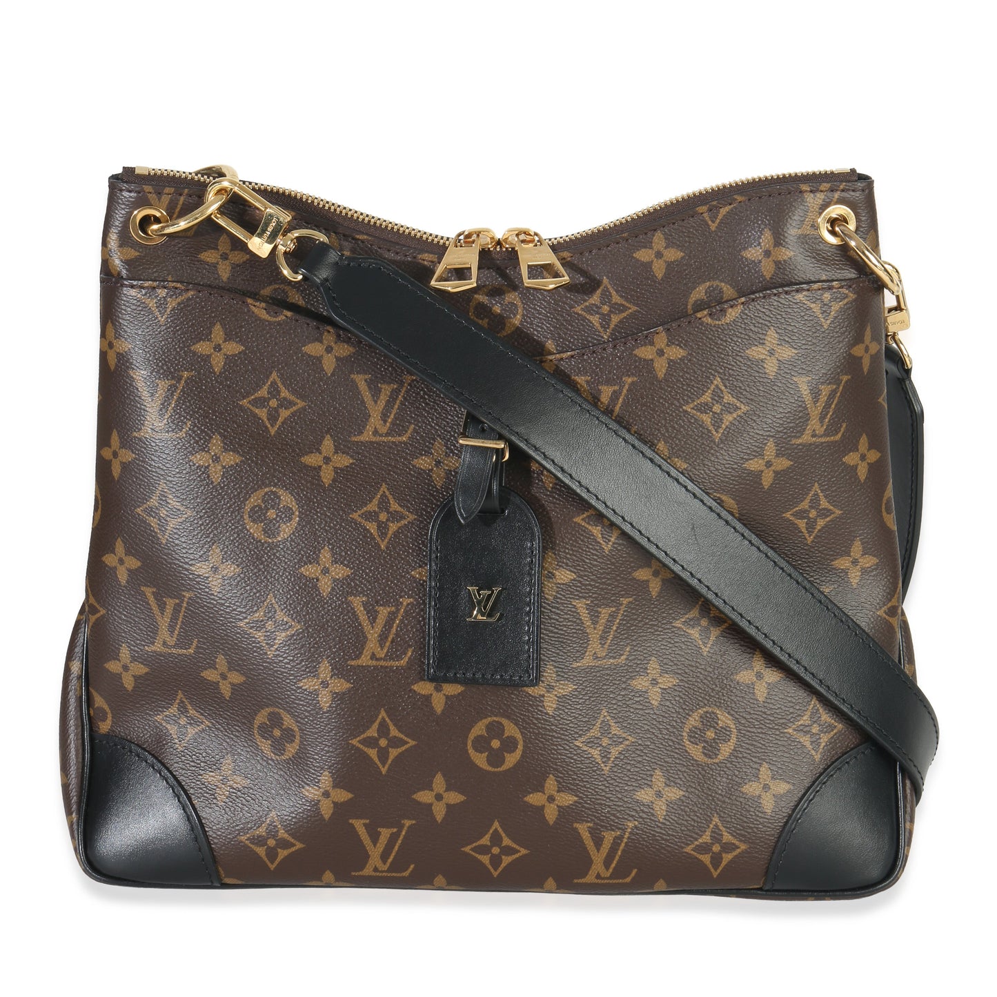Louis Vuitton Black Monogram Canvas Odeon MM NM