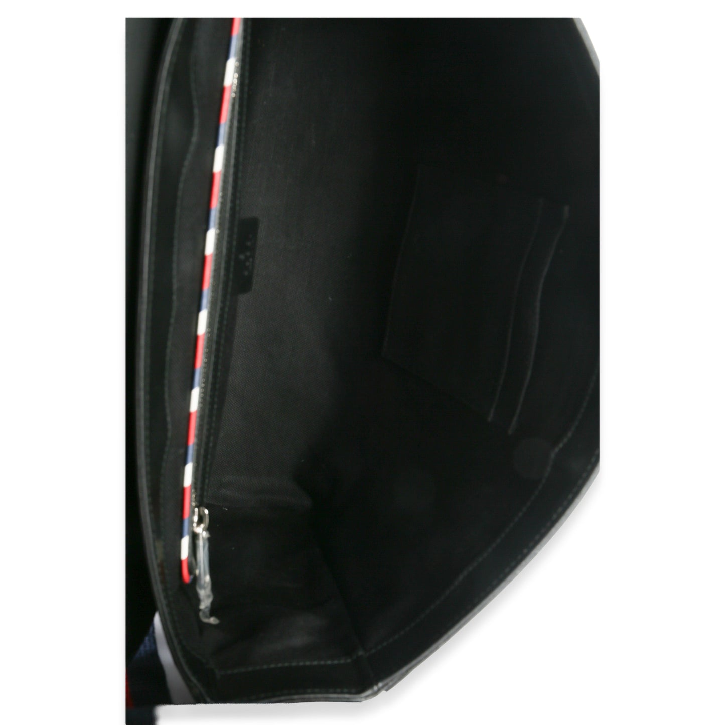 Gucci Black GG Supreme Canvas Night Courrier Flap Messenger Bag