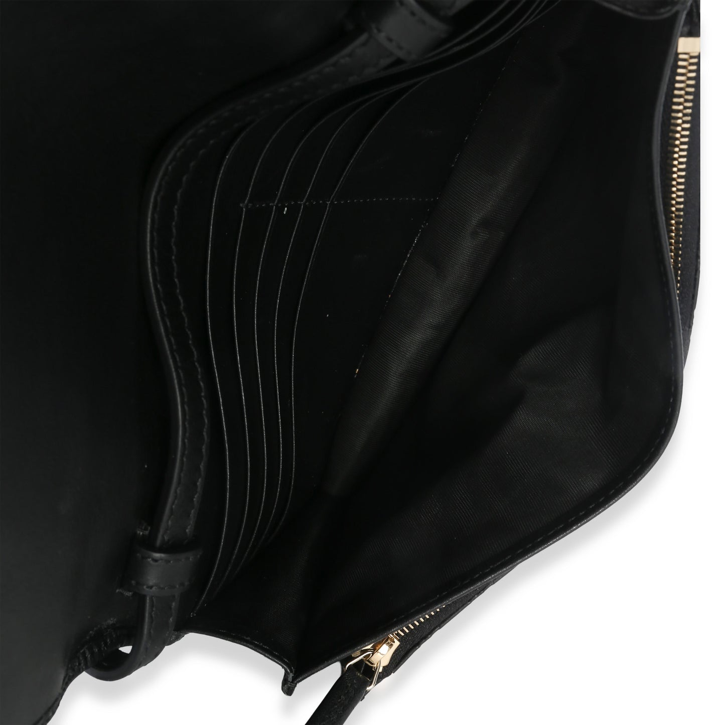 Gucci Black Microguccissima Crossbody Wallet
