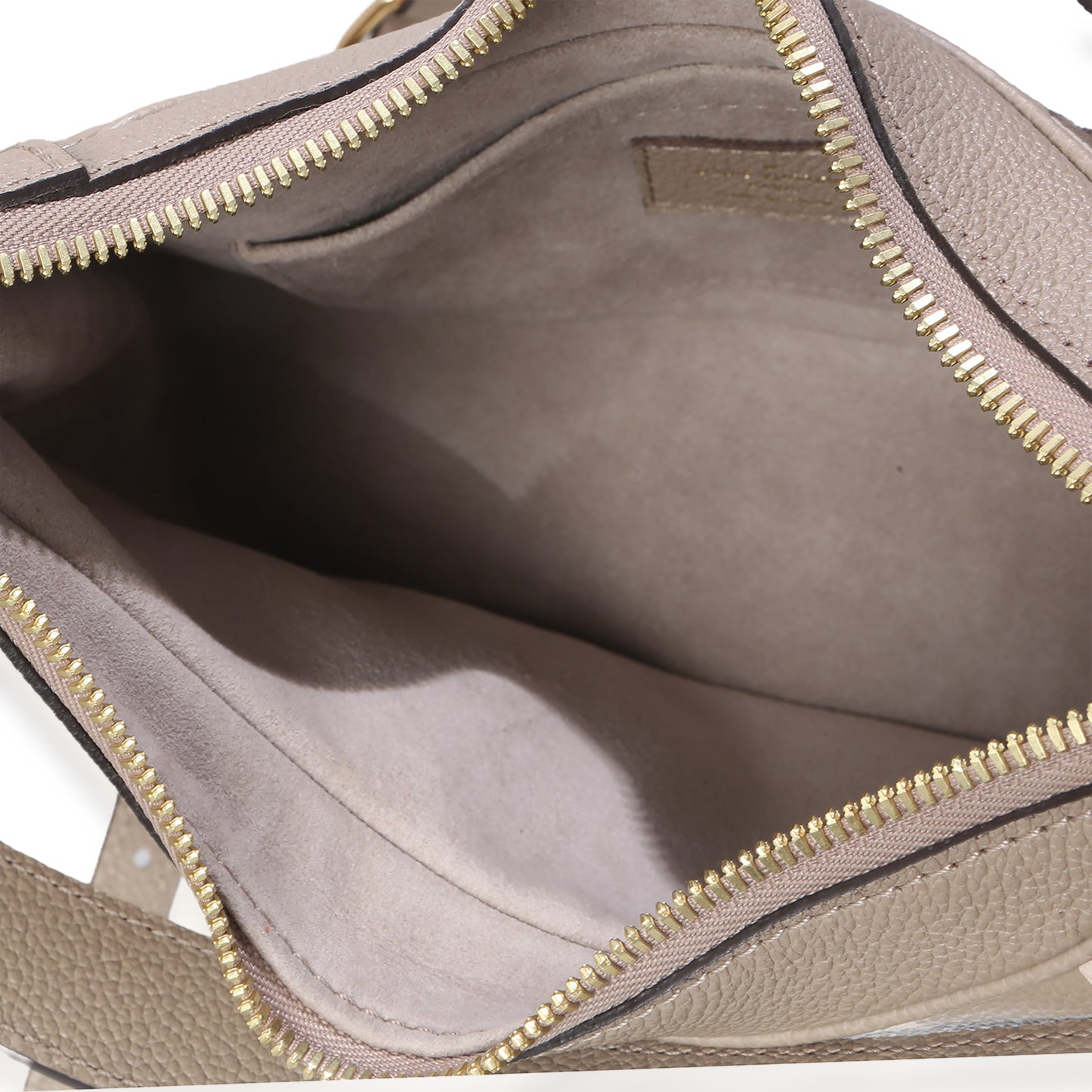 Louis Vuitton Tourterelle Creme Empreinte Monogram Giant Bagatelle NM